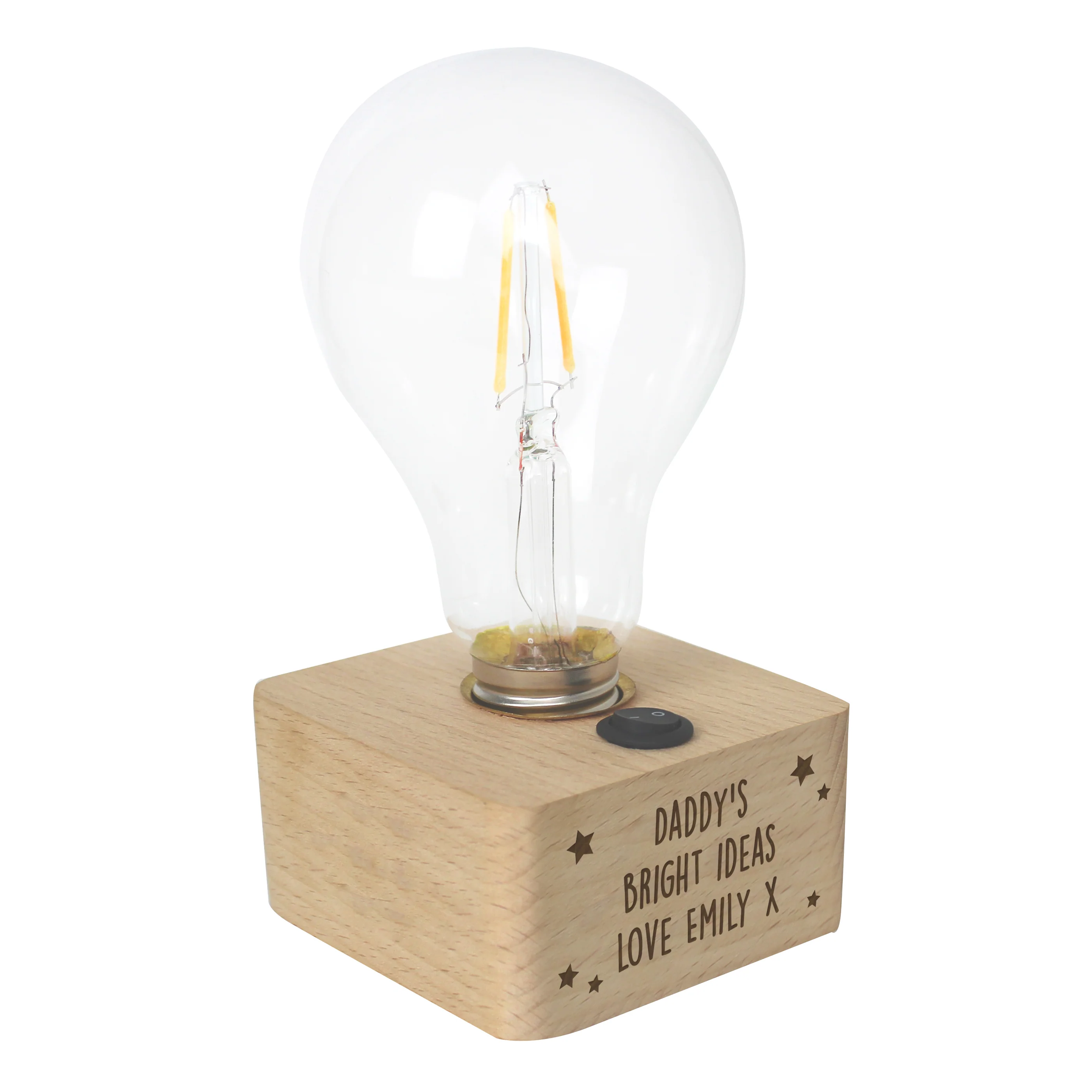 Personalised Stars LED Bulb Table Lamp - Image 5