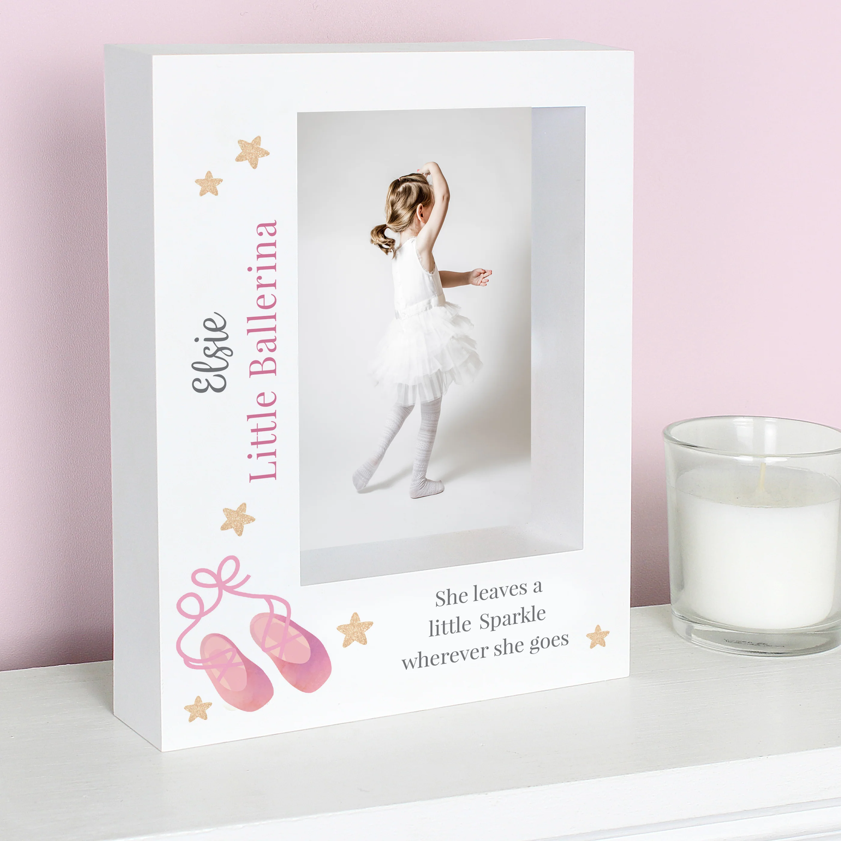 Personalised Swan Lake Ballet 5x7 Box Photo Frame - Image 5