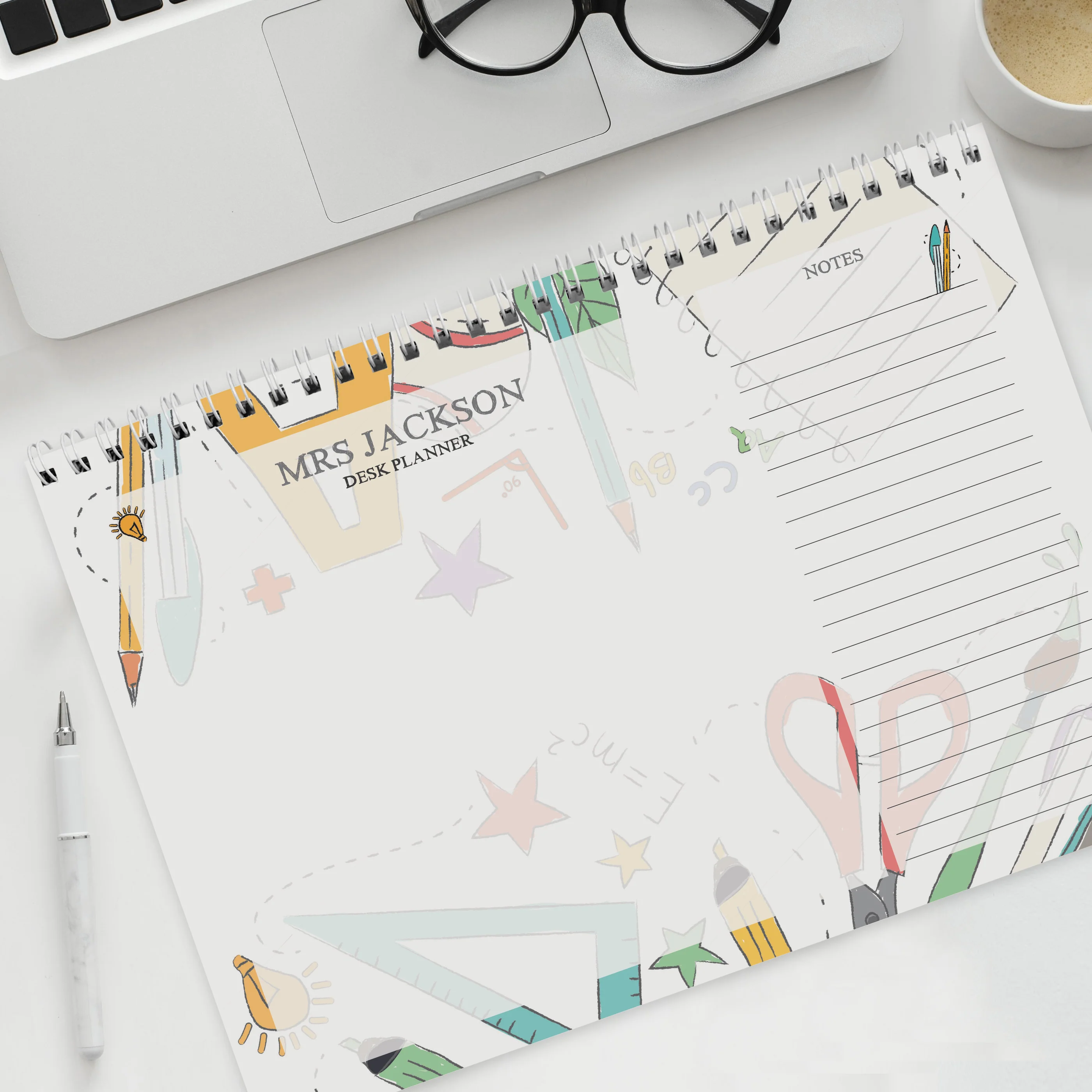 Personalised Teacher A4 Desk Planner - Image 2