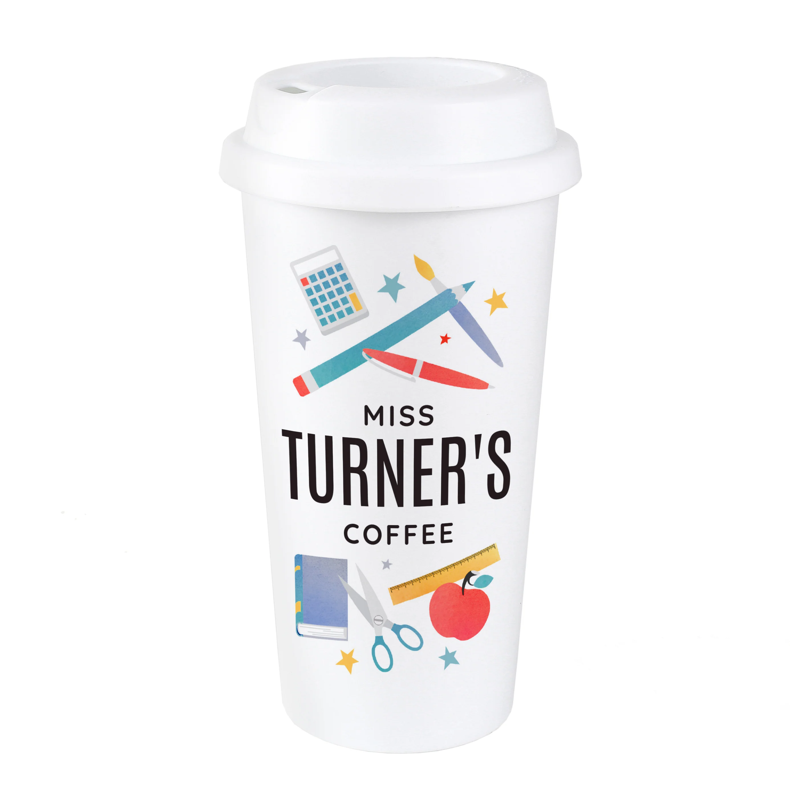 Personalised Teachers Insulated Reusable Eco Travel Cup - Image 2