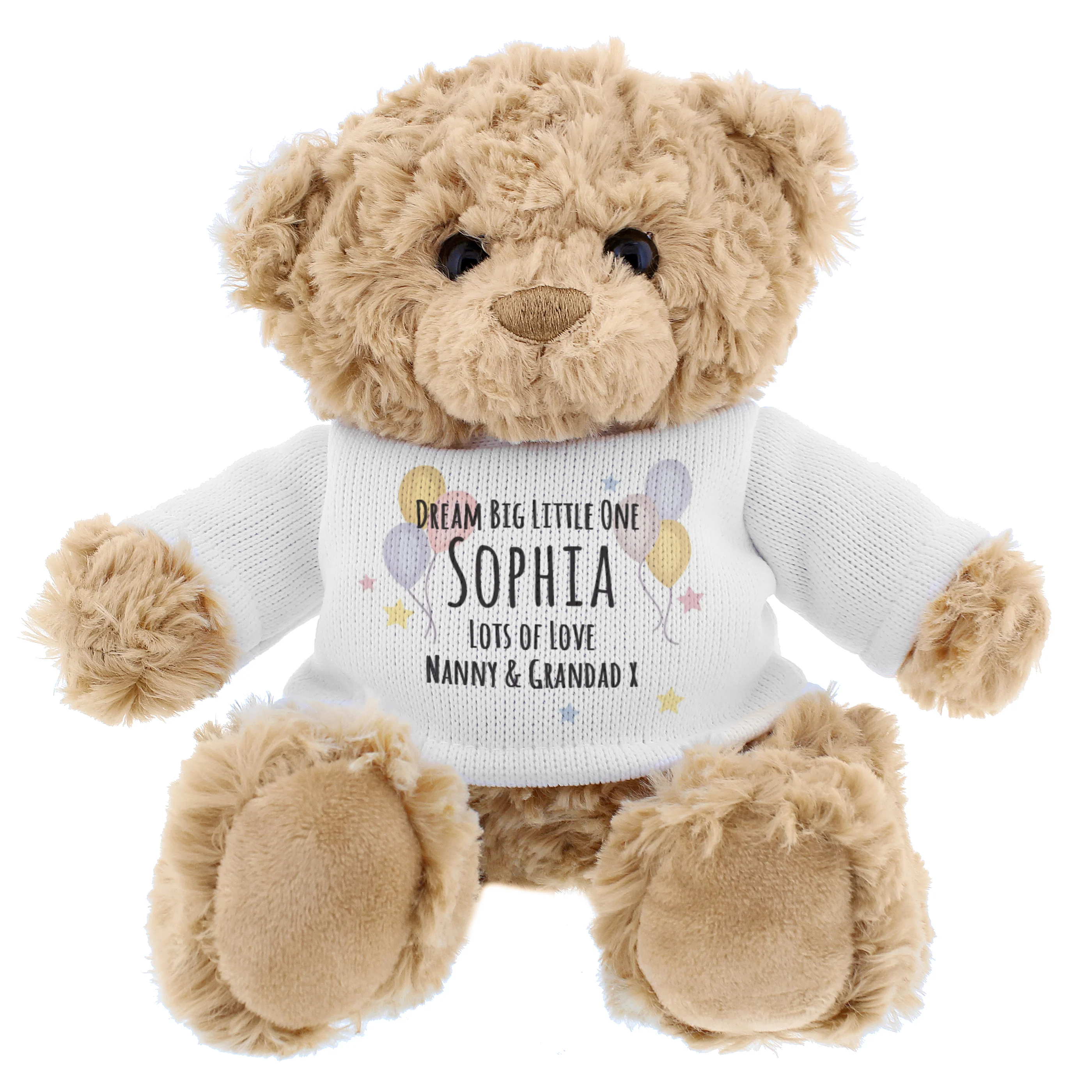 Personalised Teddy & Balloons Teddy Bear - Image 5