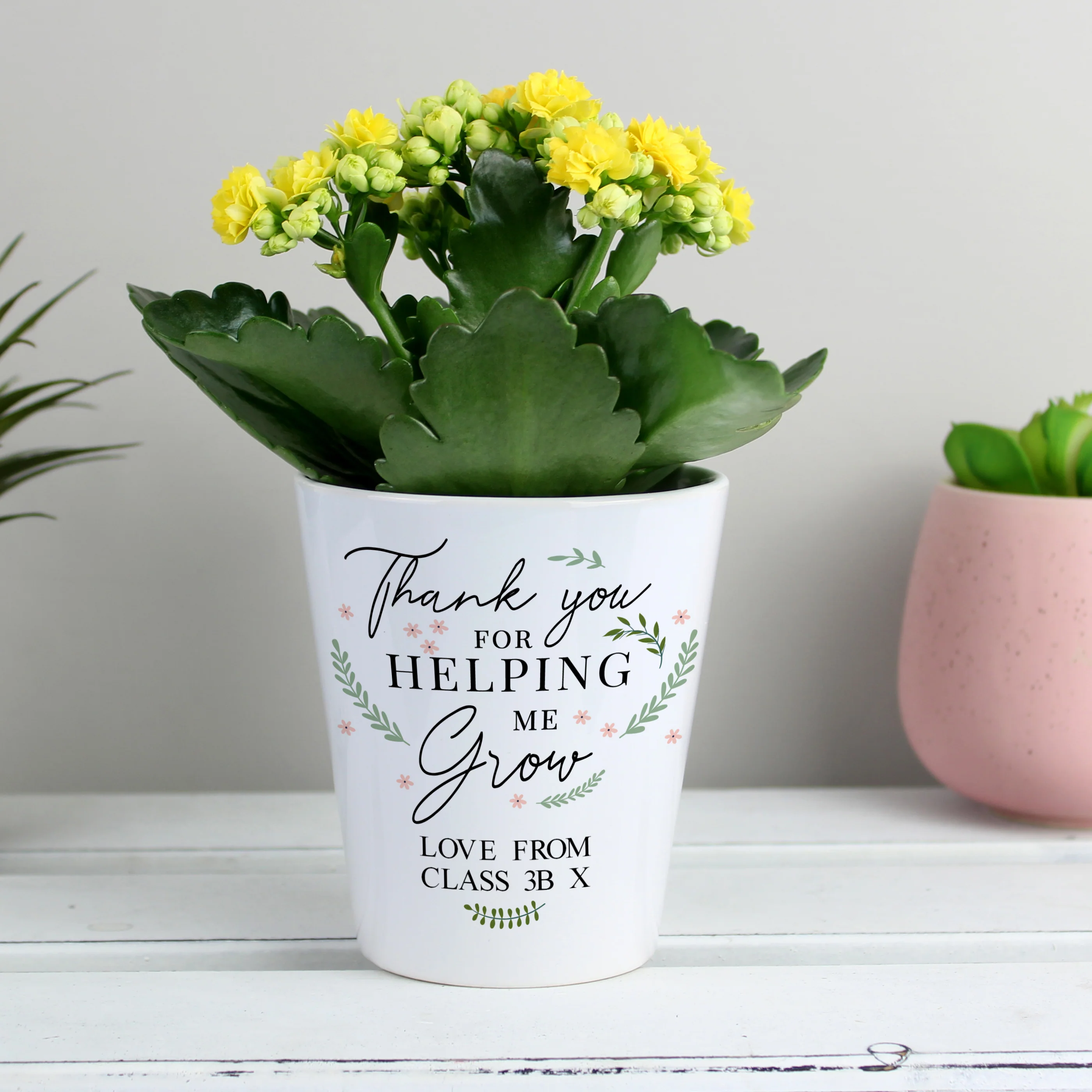 Personalised Thank You For Helping Me Grow Plant Pot - Image 3