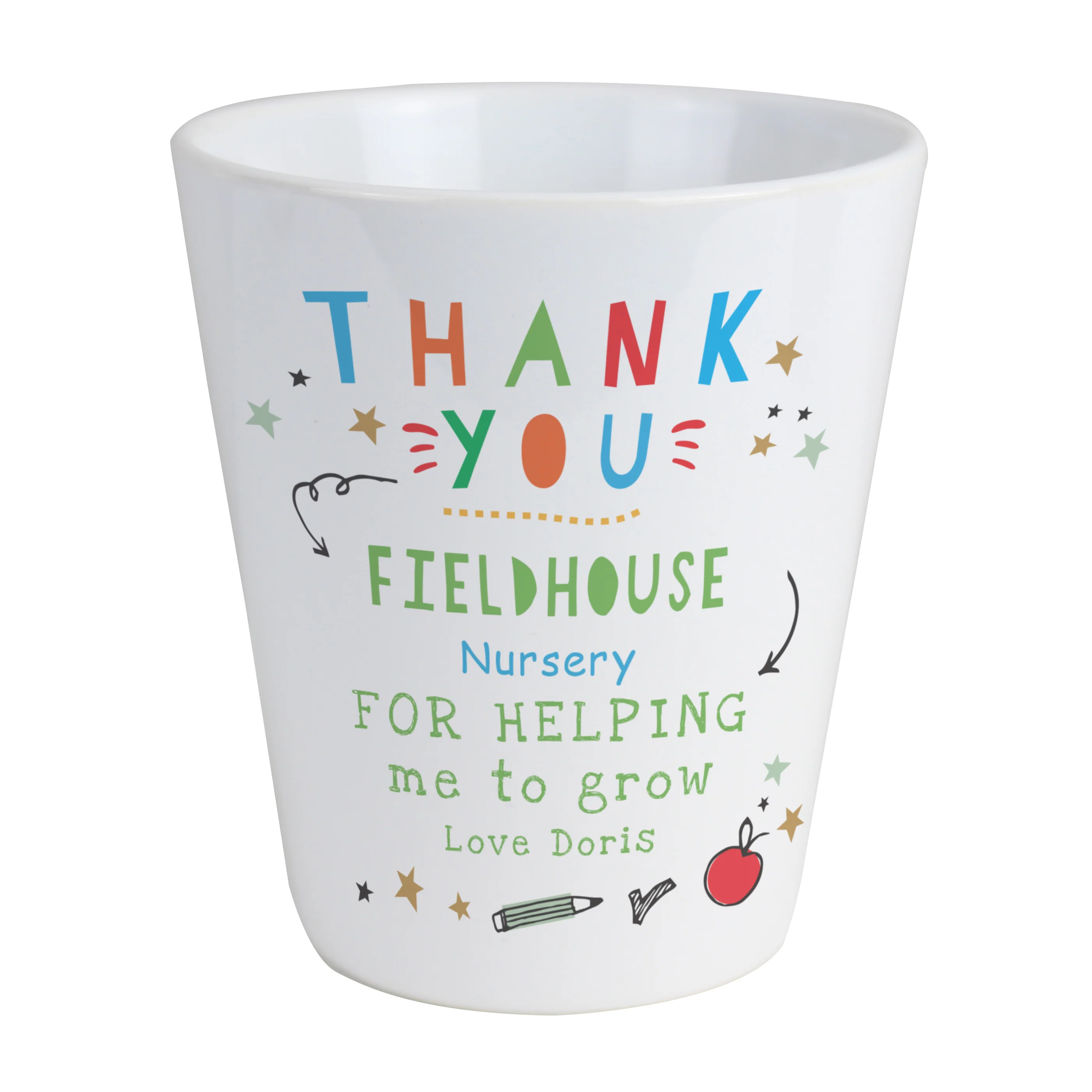 Personalised Thank You Teacher Plant Pot - Image 5