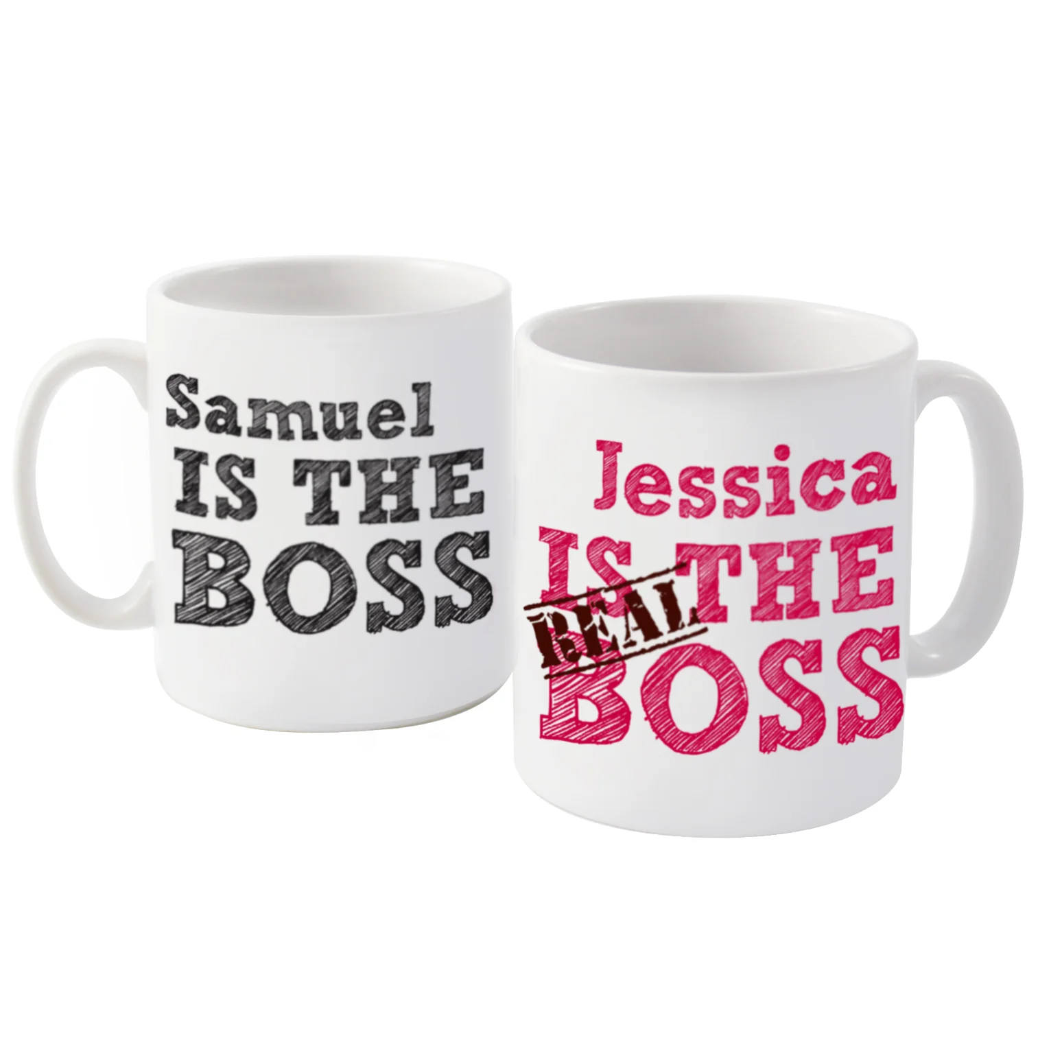 Personalised The Real Boss Mug Set - Image 2