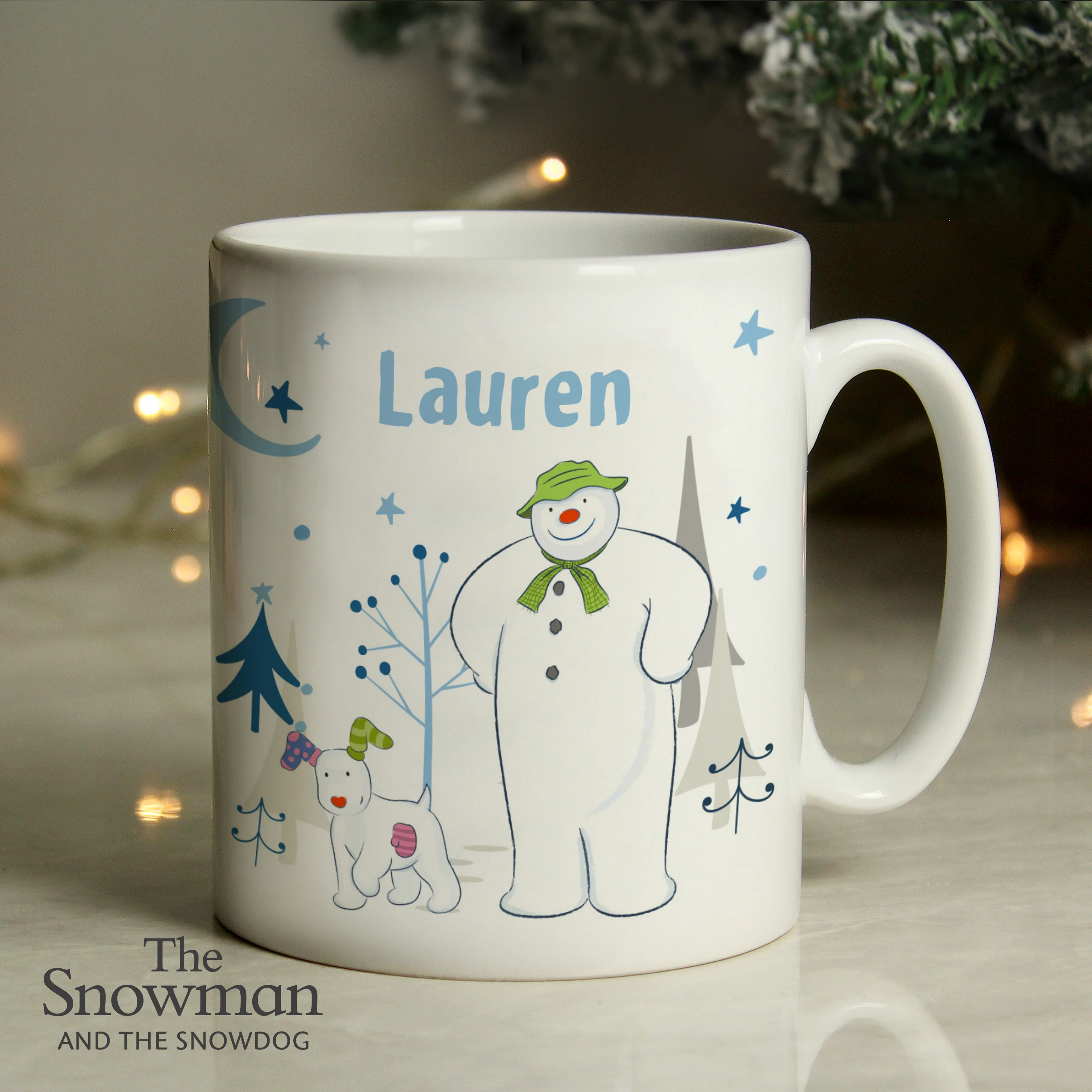 Personalised The Snowman and the Snowdog Mug - Image 2