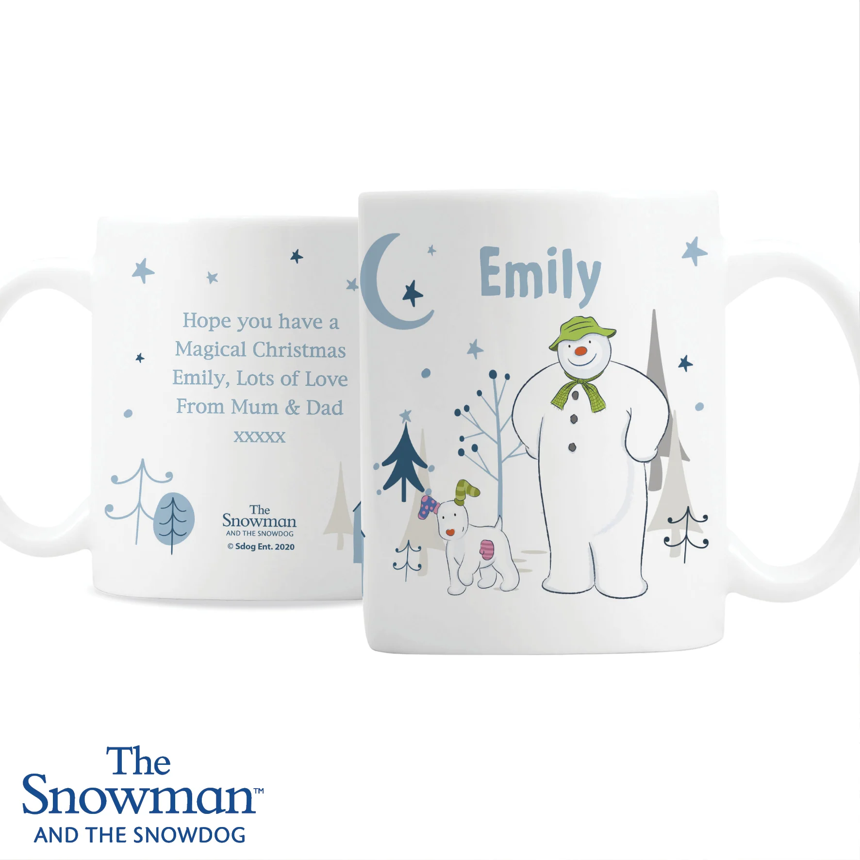 Personalised The Snowman and the Snowdog Mug - Image 4