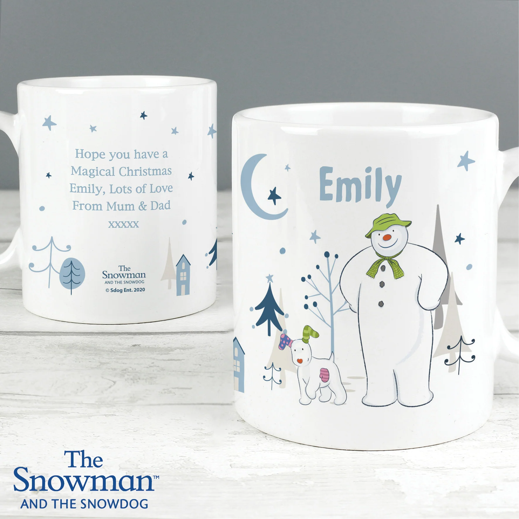 Personalised The Snowman and the Snowdog Mug - Image 5