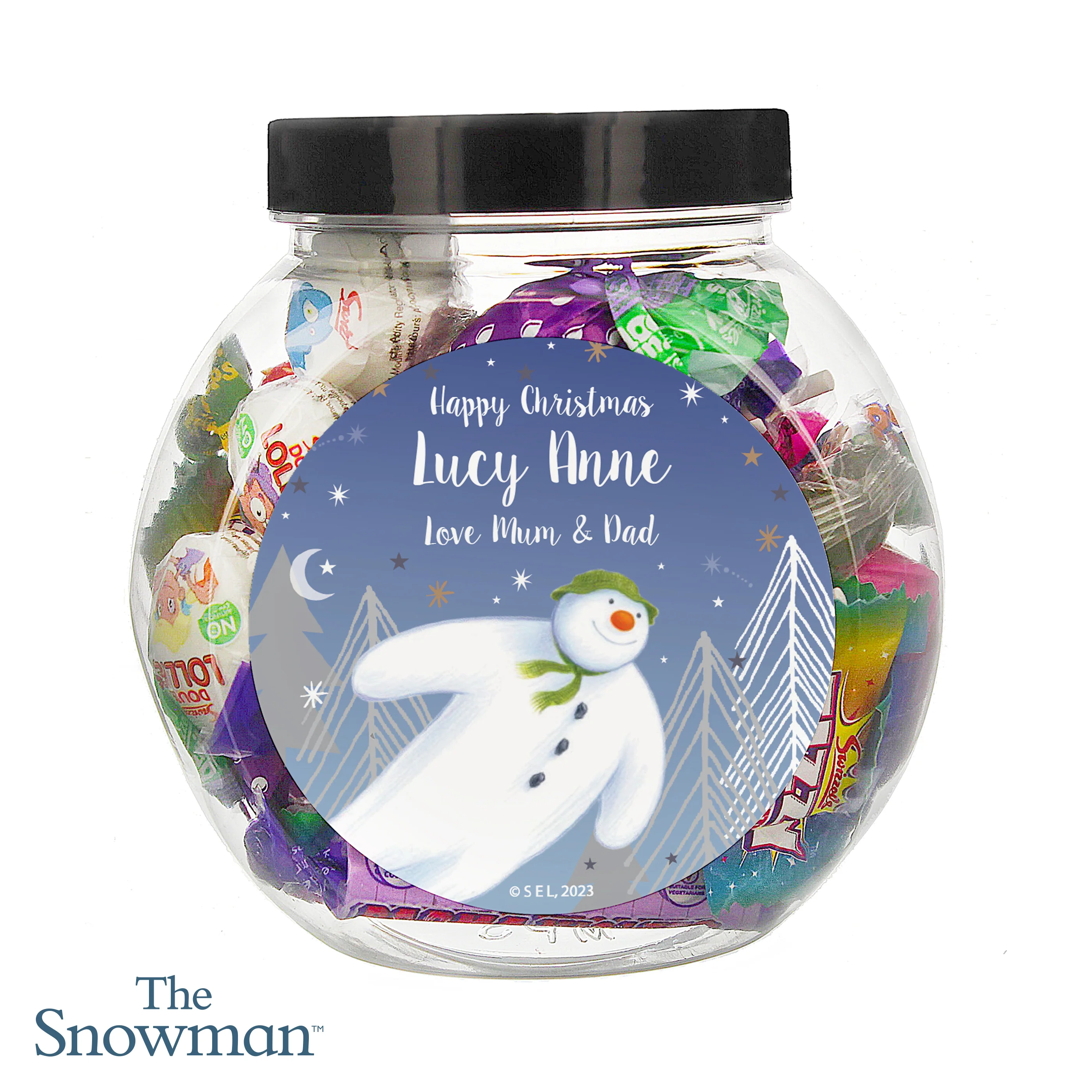 Personalised The Snowman Magical Adventure Sweet Jar - Image 4