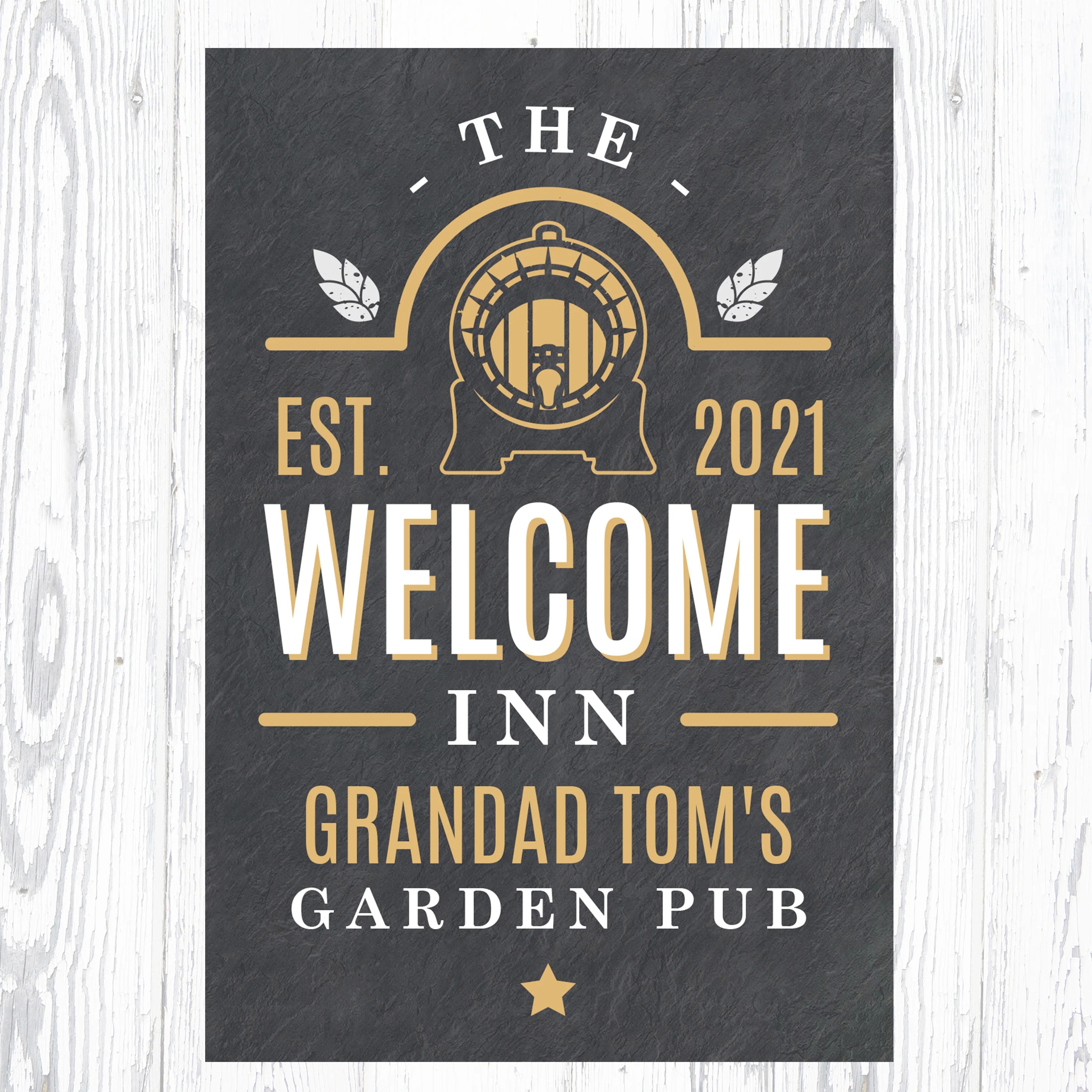 Personalised The Welcome Inn Metal Sign - Image 4