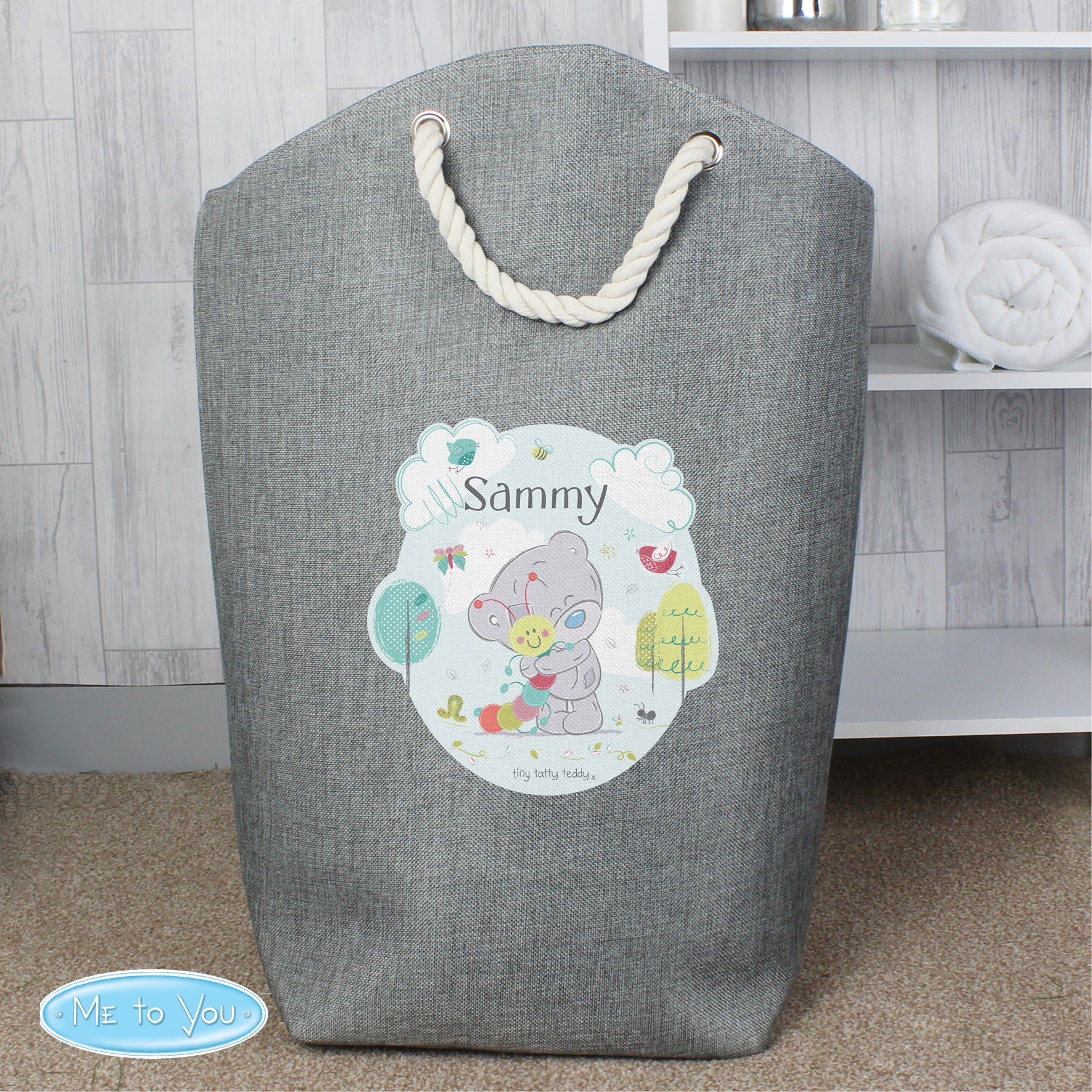 Personalised Tiny Tatty Teddy Cuddle Bug Storage Bag - Image 3