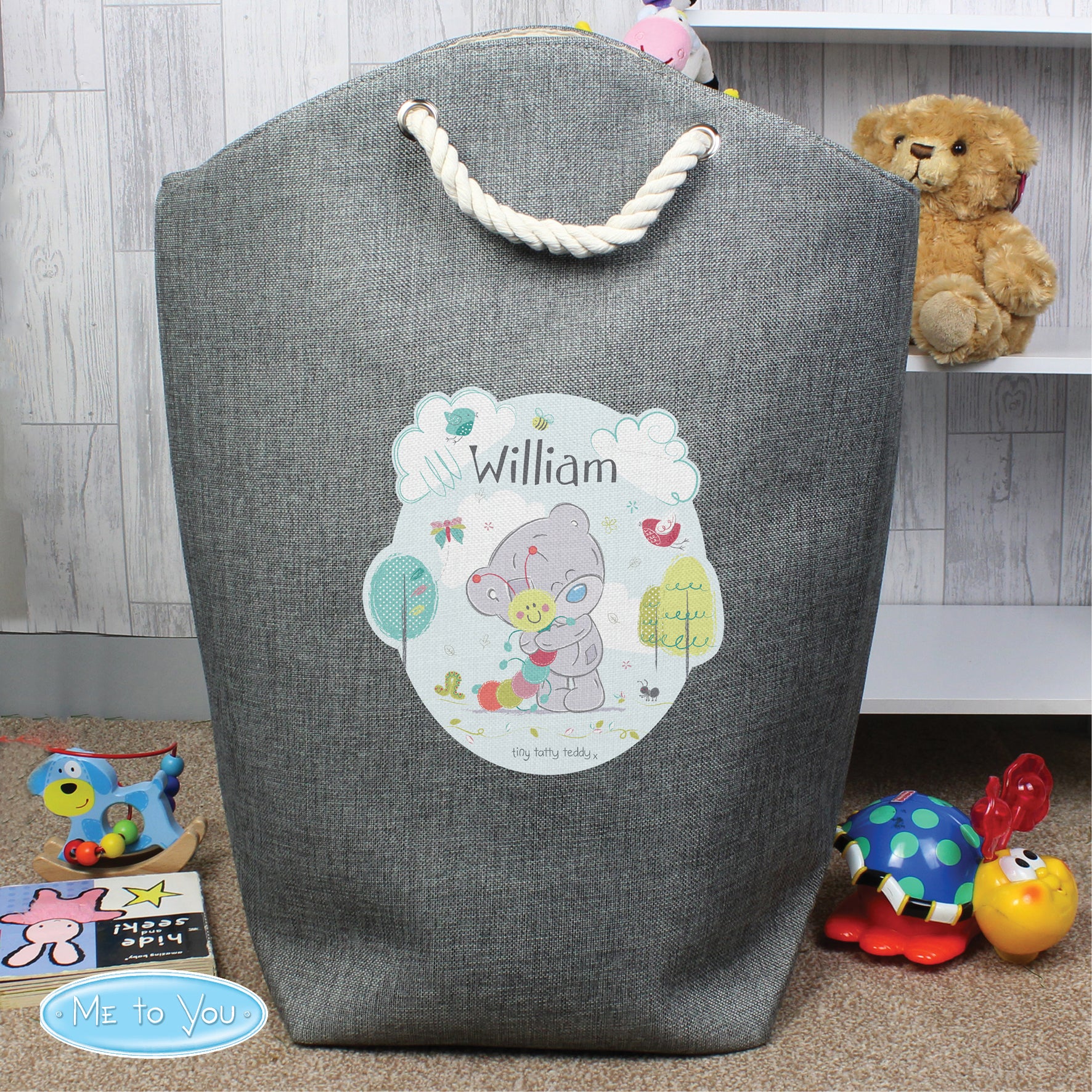 Personalised Tiny Tatty Teddy Cuddle Bug Storage Bag - Image 4