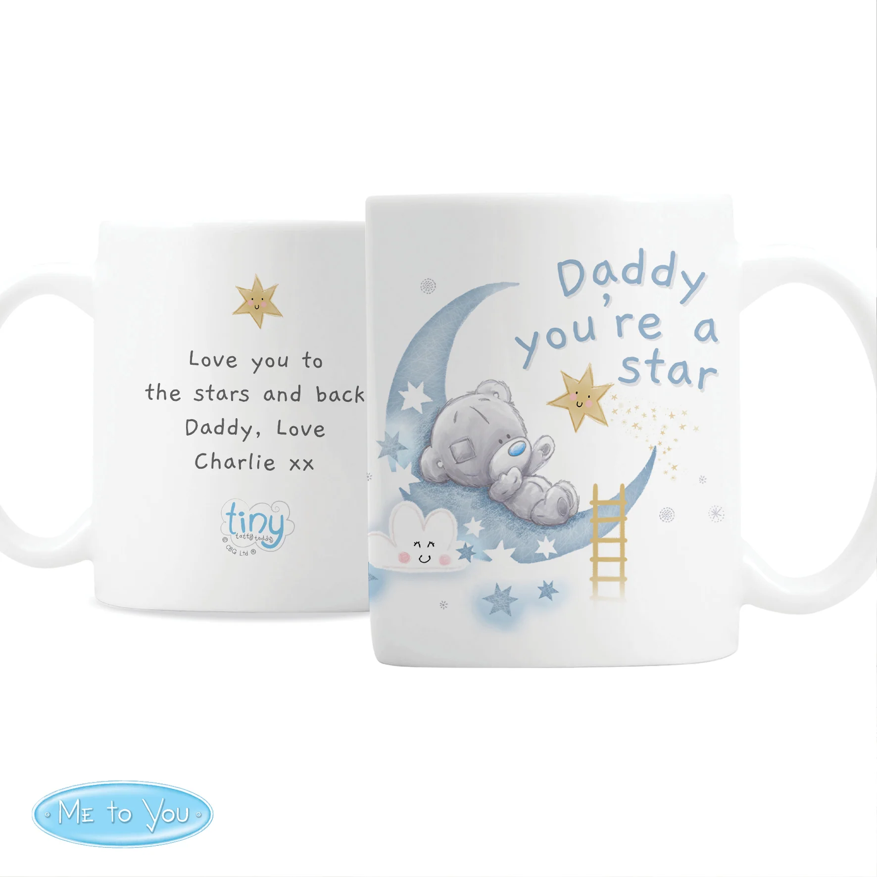 Personalised Tiny Tatty Teddy Daddy You're A Star Mug - Image 2