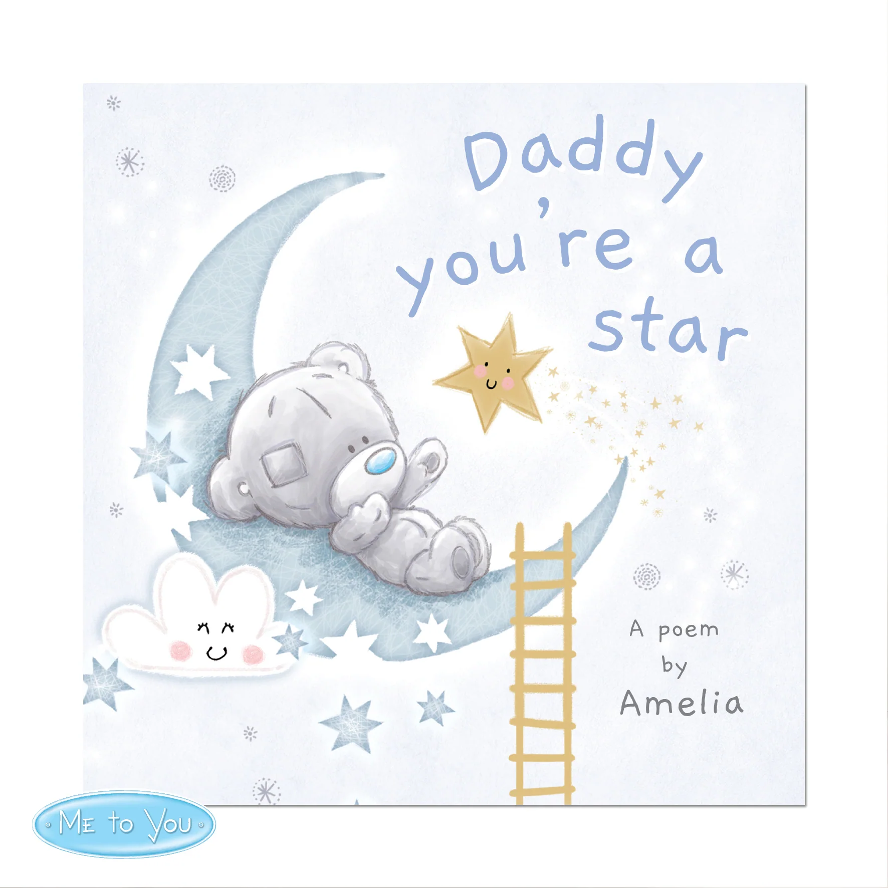 Personalised Tiny Tatty Teddy Daddy You're A Star Poem Book - Image 2
