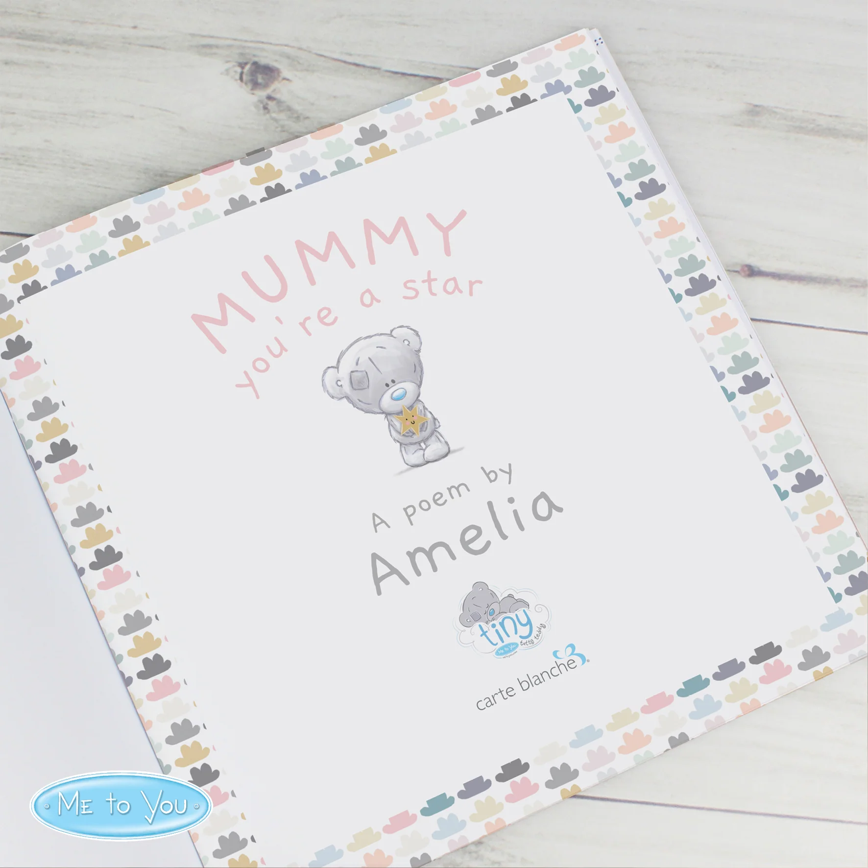 Personalised Tiny Tatty Teddy Mummy You're A Star, Poem Book - Image 4