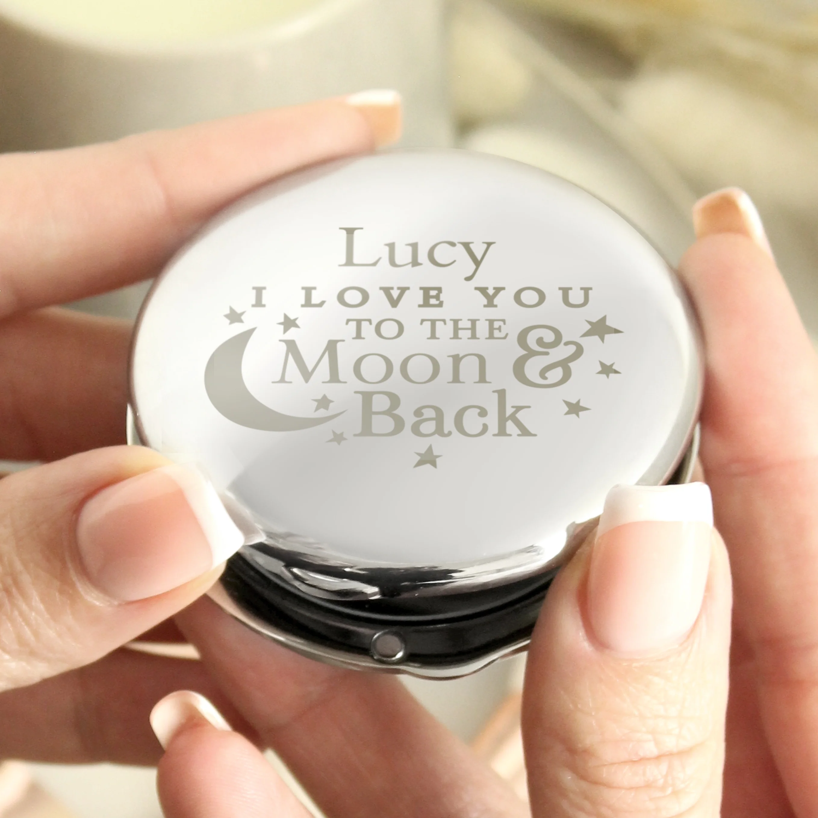 Personalised To the Moon and Back... Compact Mirror - Image 2