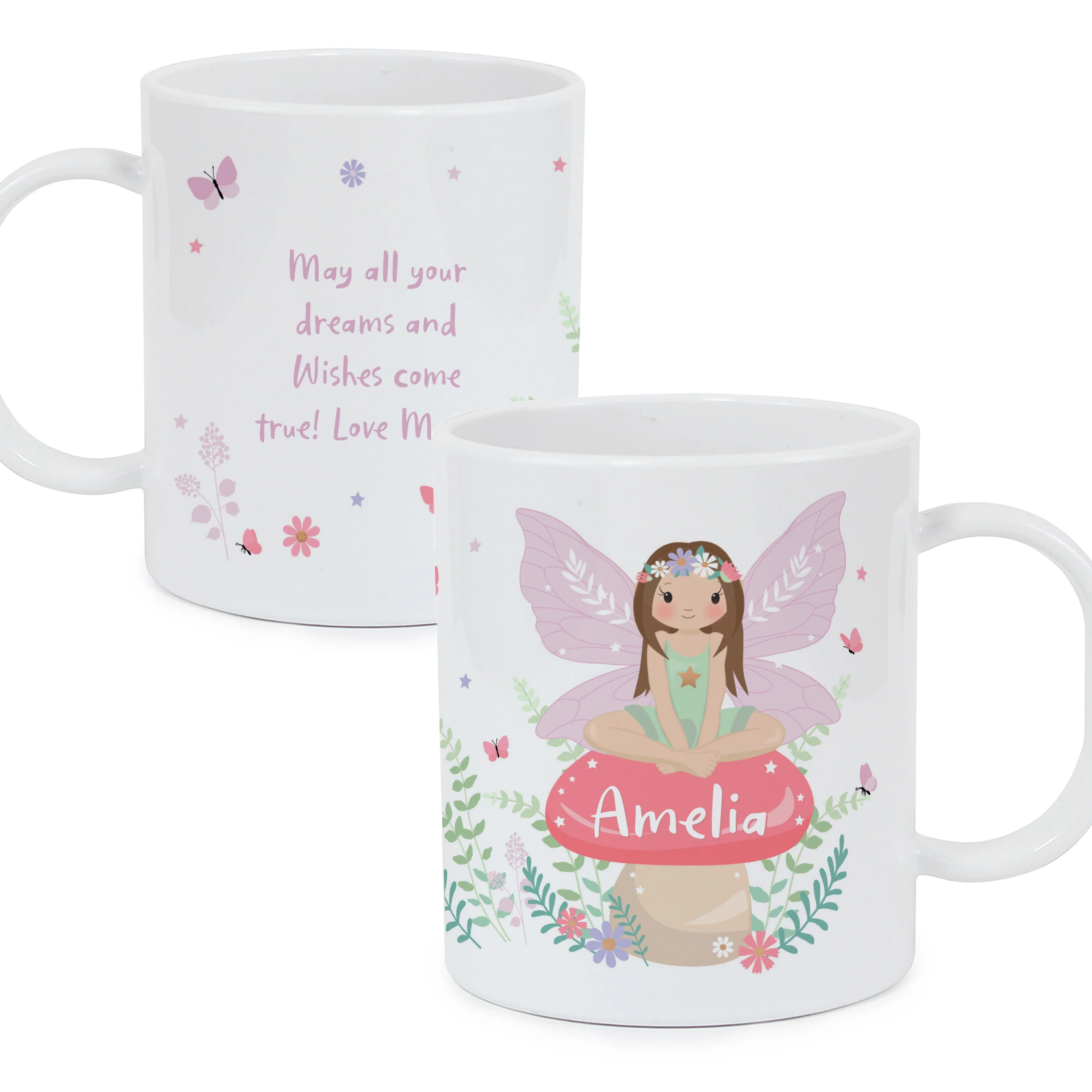 Personalised Toadstool Fairy Plastic Mug - Image 5