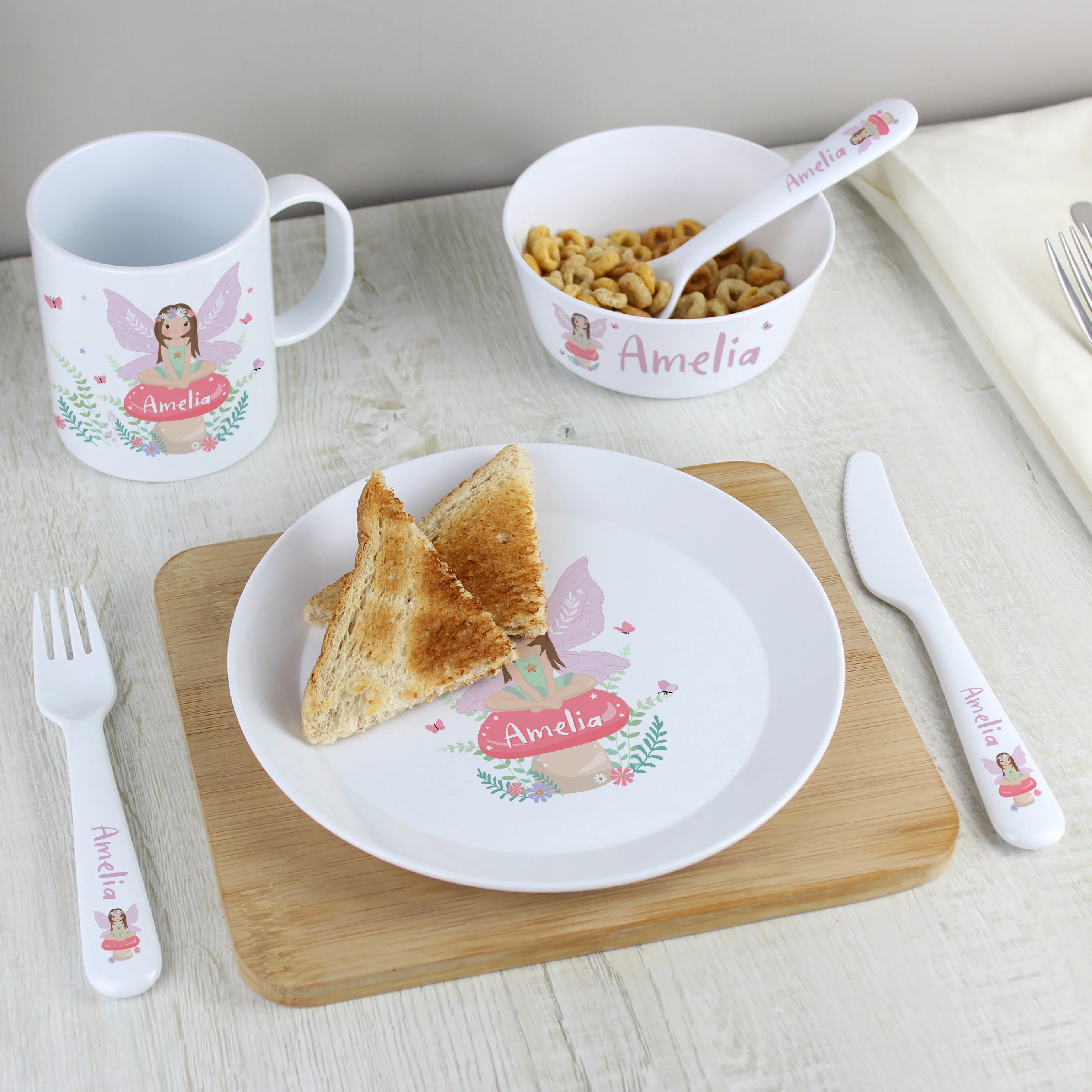Personalised Toadstool Fairy Plastic Mug - Image 6