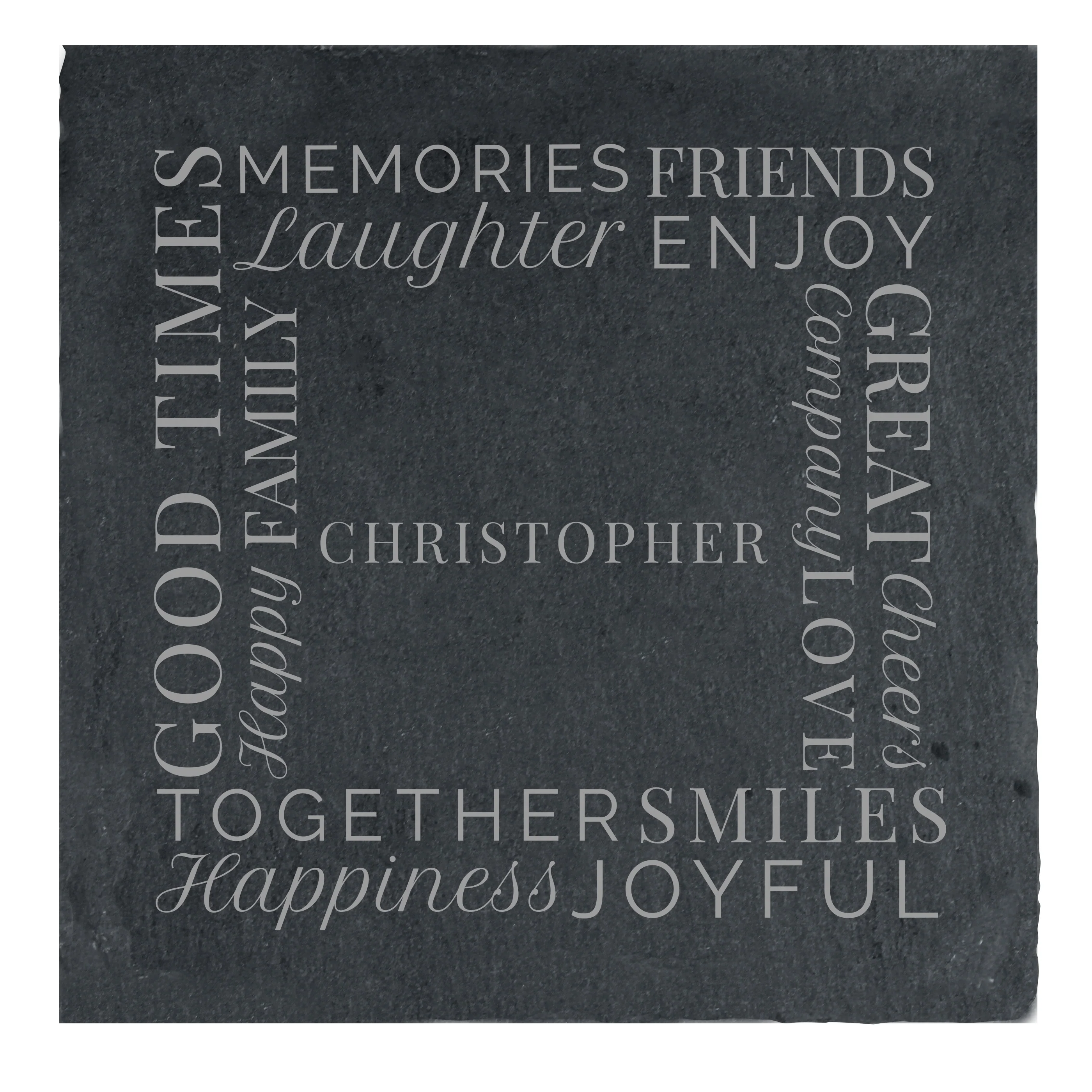 Personalised 'Together' Single Slate Coaster - Image 6