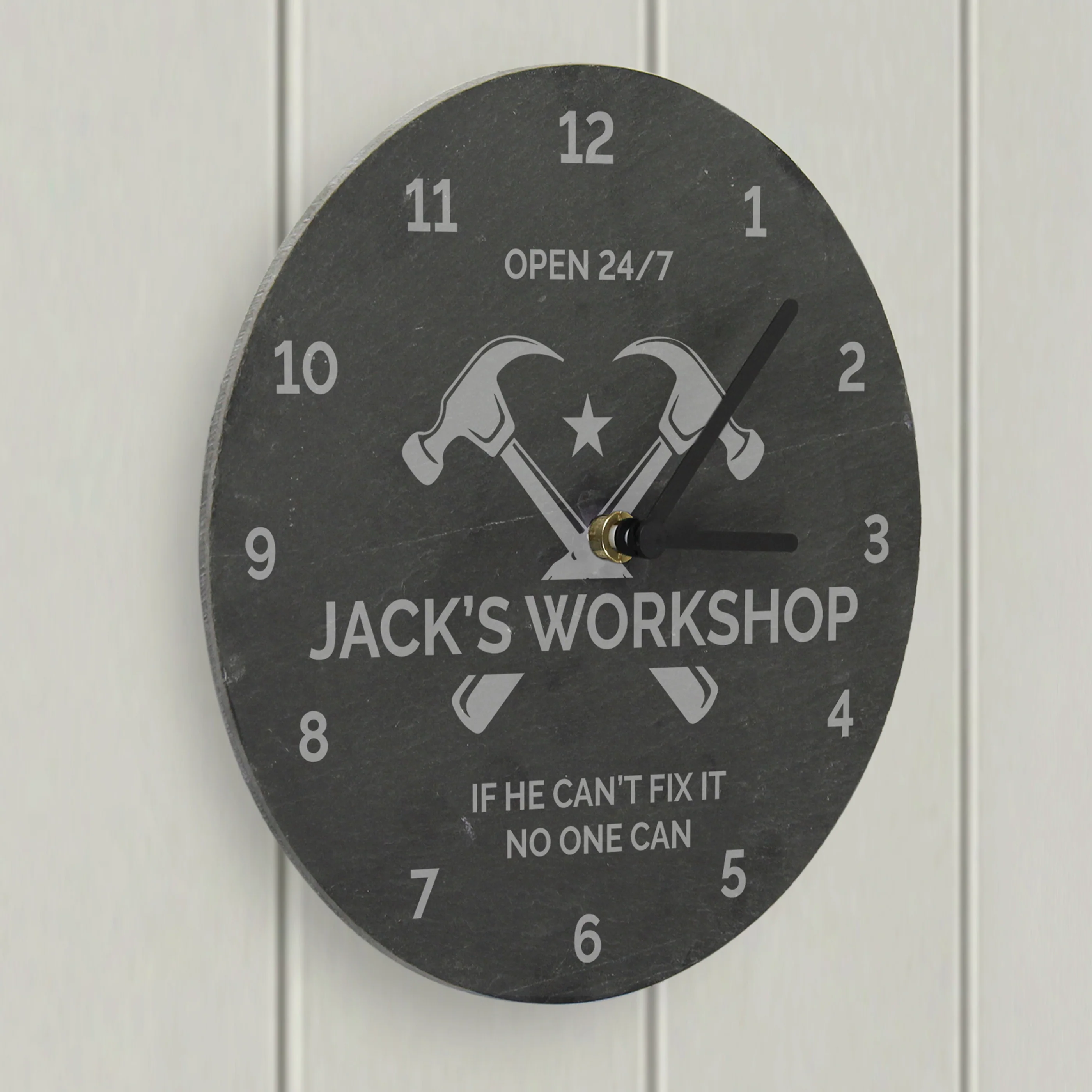 Personalised Tools Slate Clock - Image 3