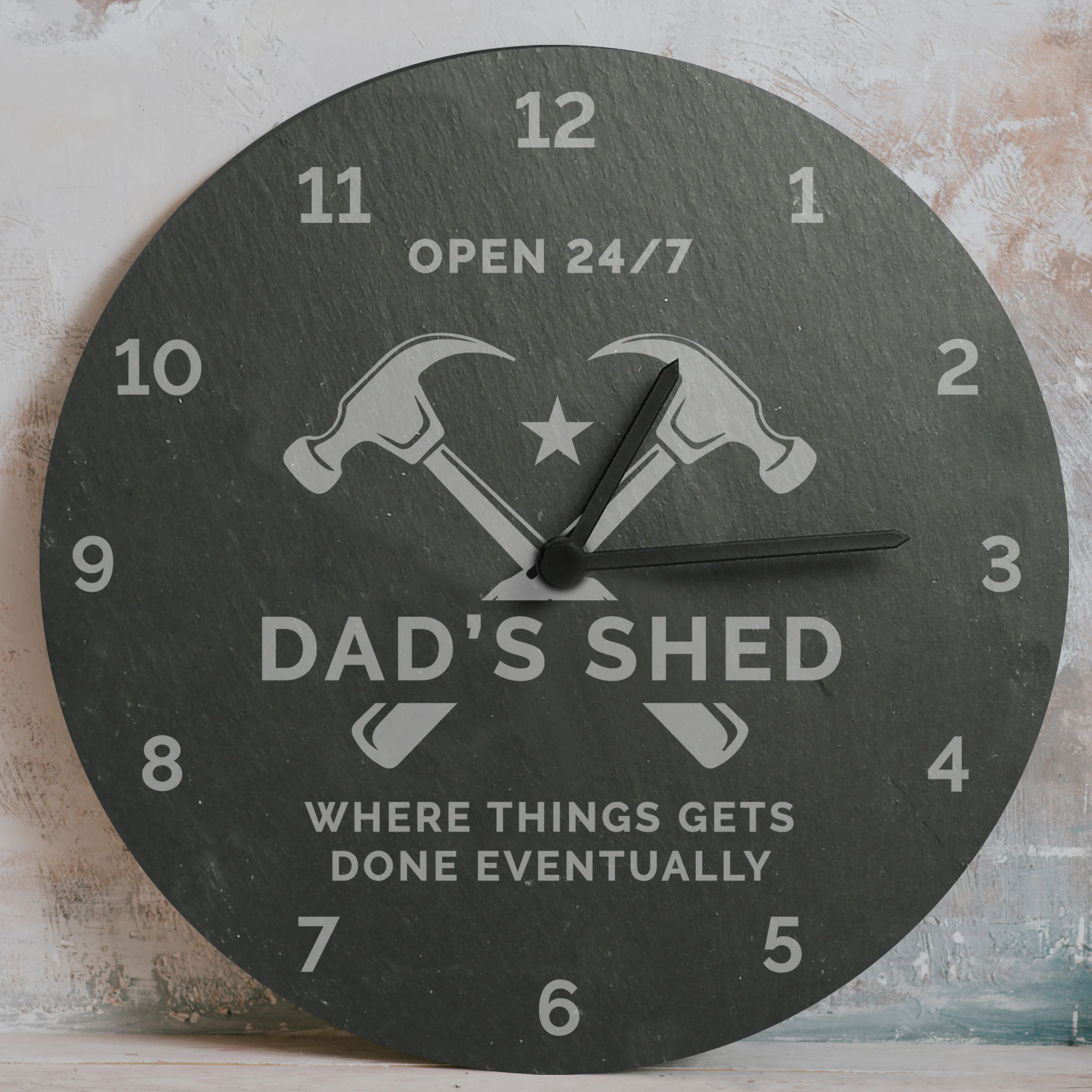 Personalised Tools Slate Clock - Image 4
