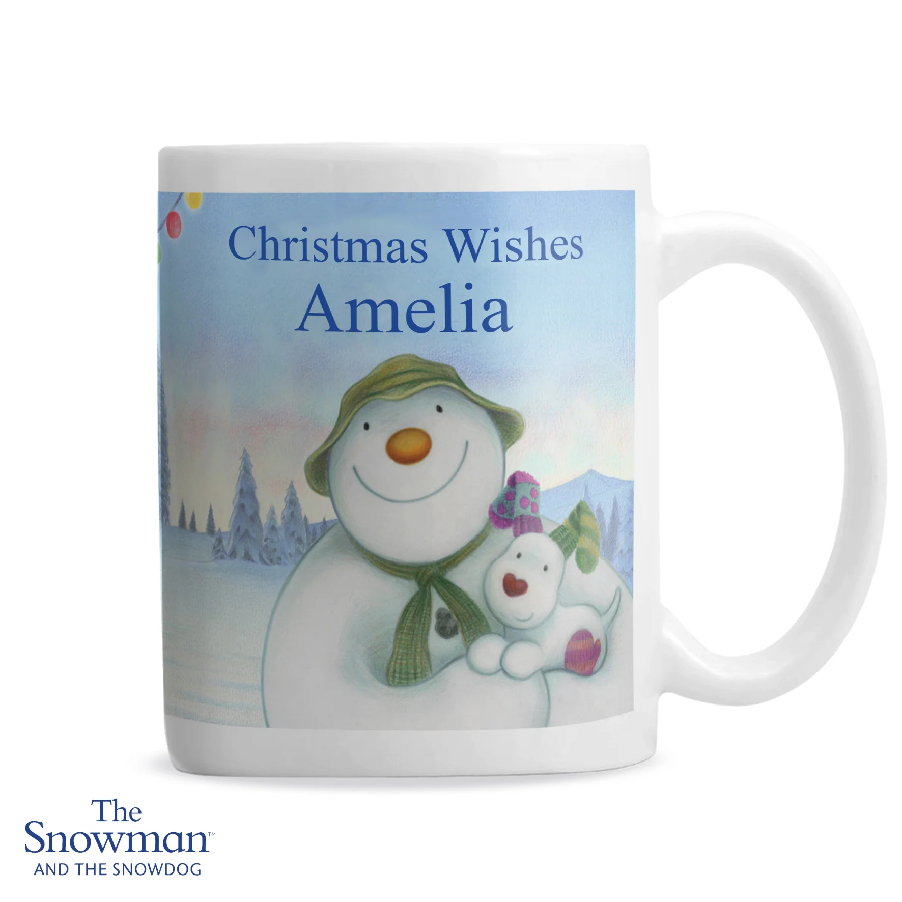 Personalised Traditional The Snowman and the Snowdog Mug - Image 11