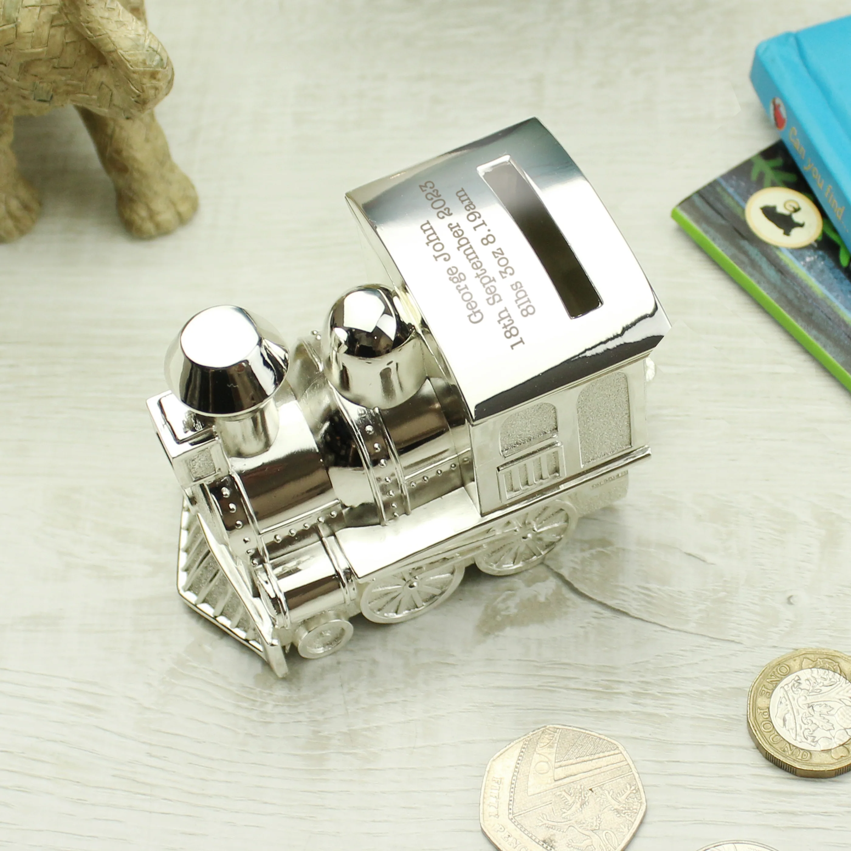 Personalised Train Money Box - Image 3