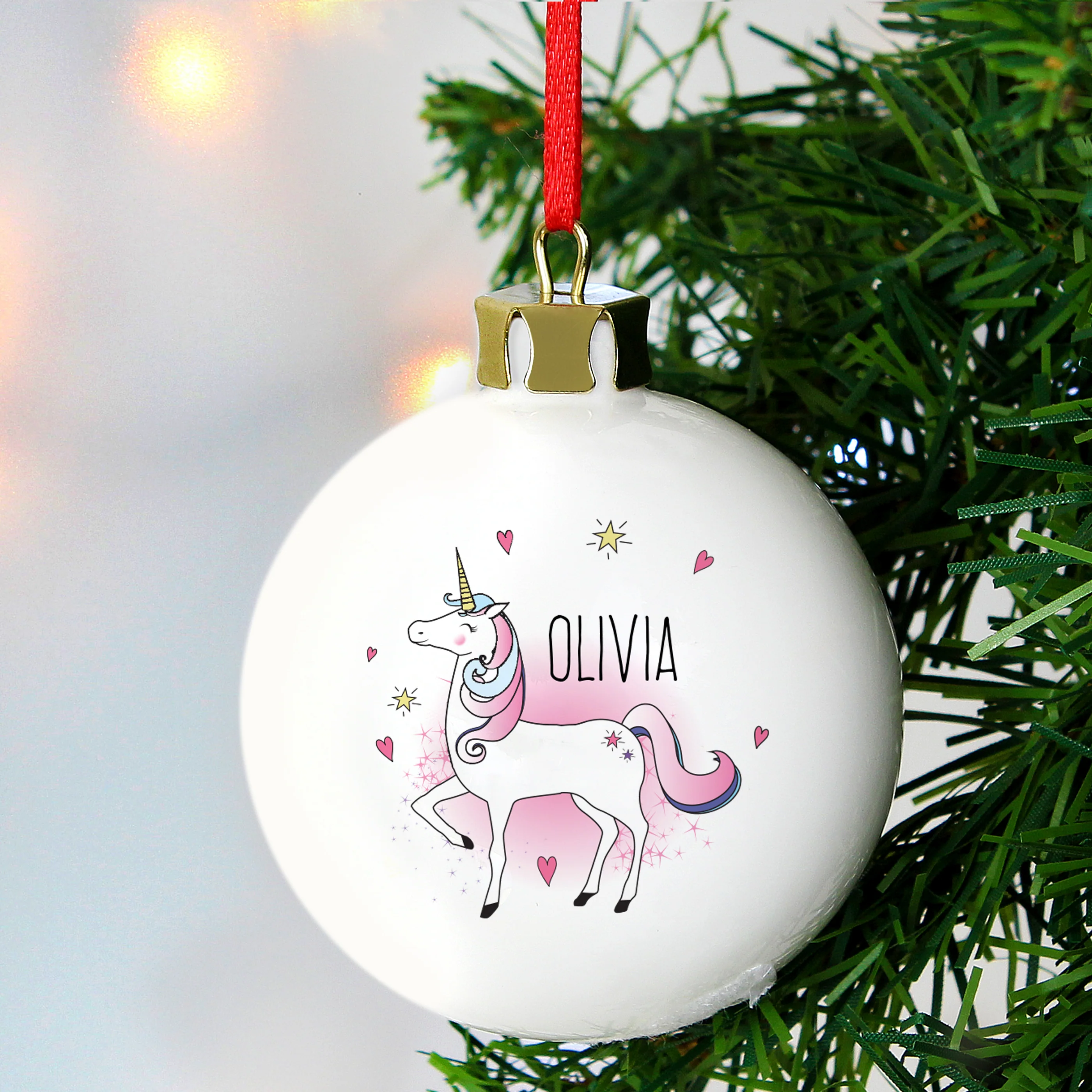 Personalised Unicorn Bauble - Image 5