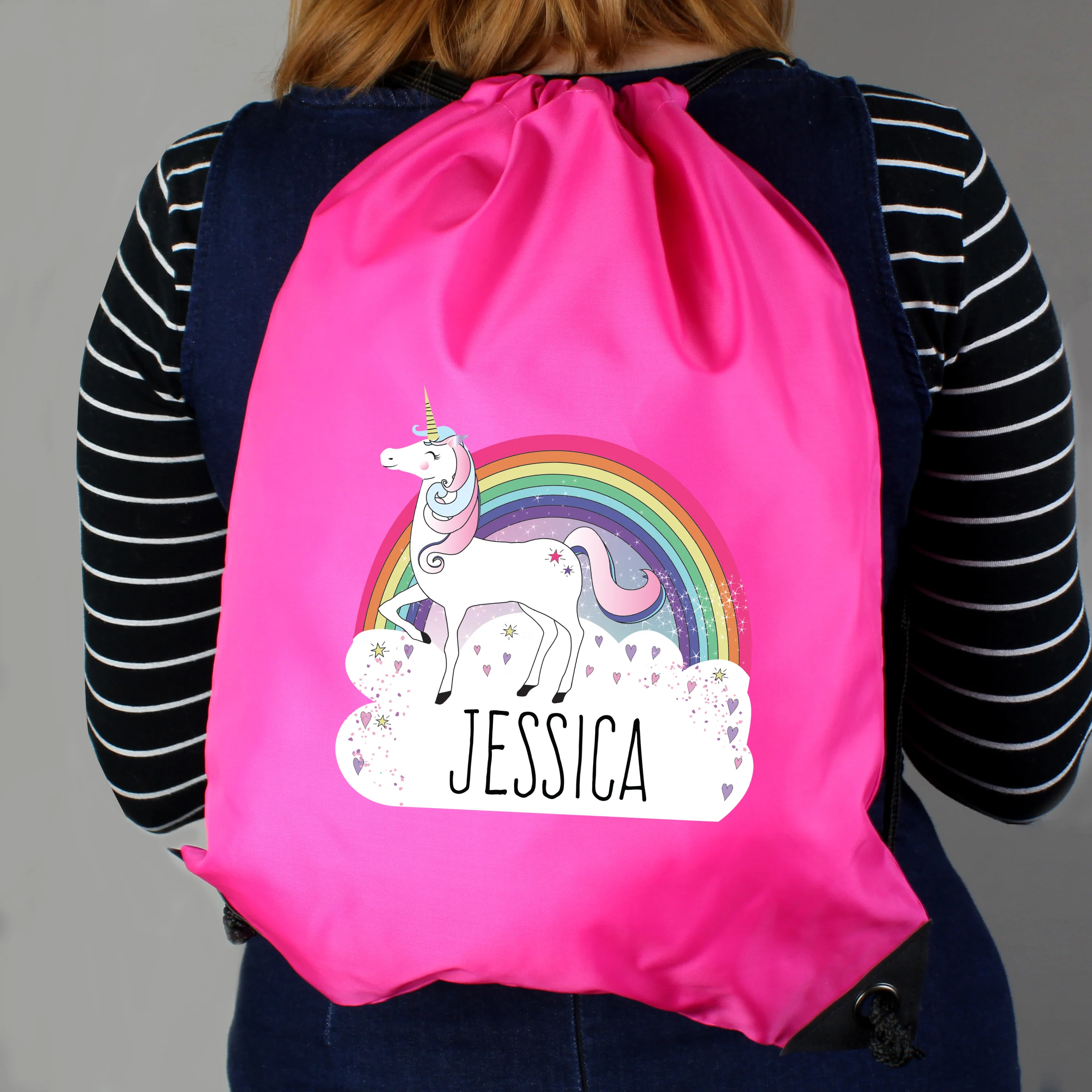Personalised Unicorn Pink Kit Bag - Image 3