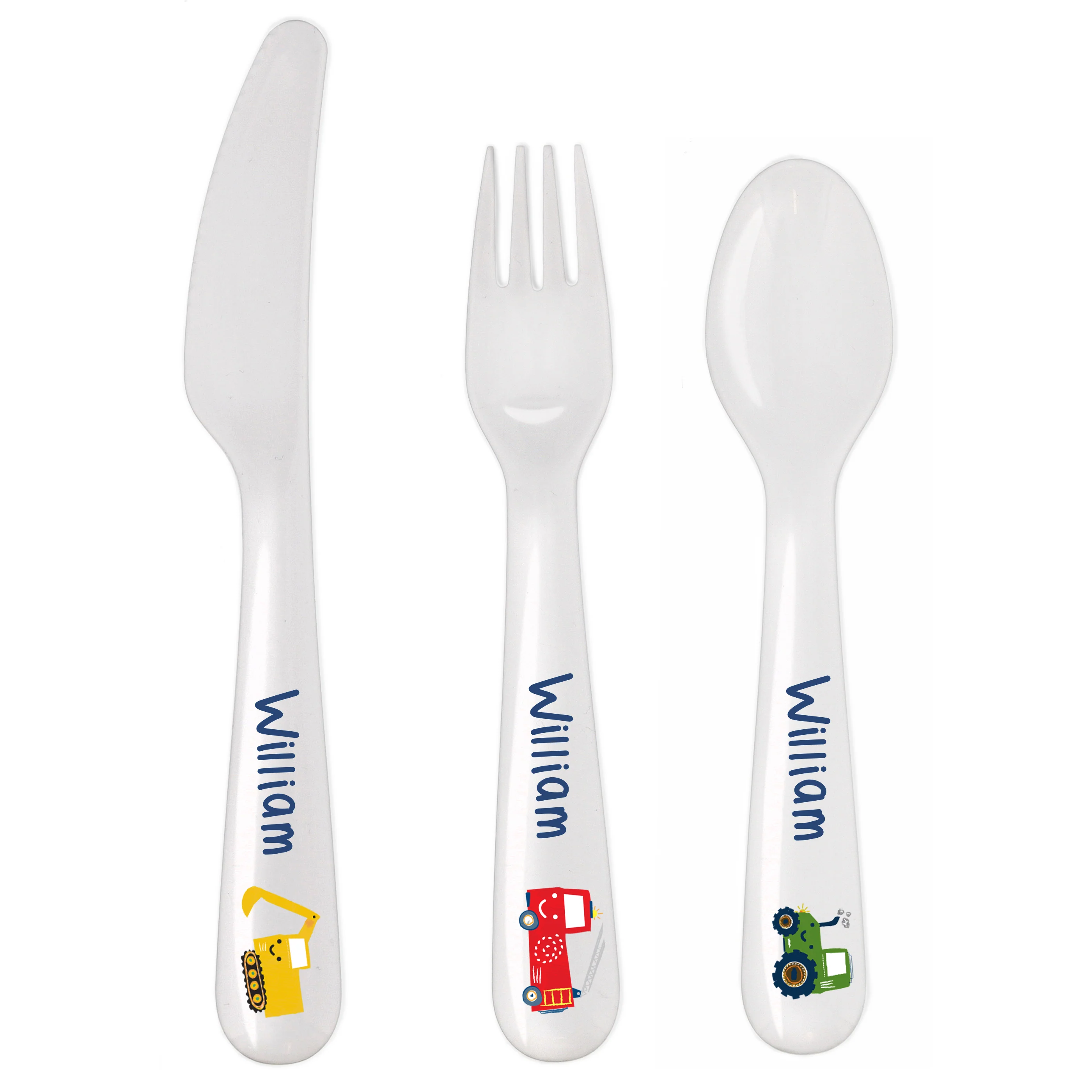 Personalised Vehicles Plastic Cutlery - Image 2