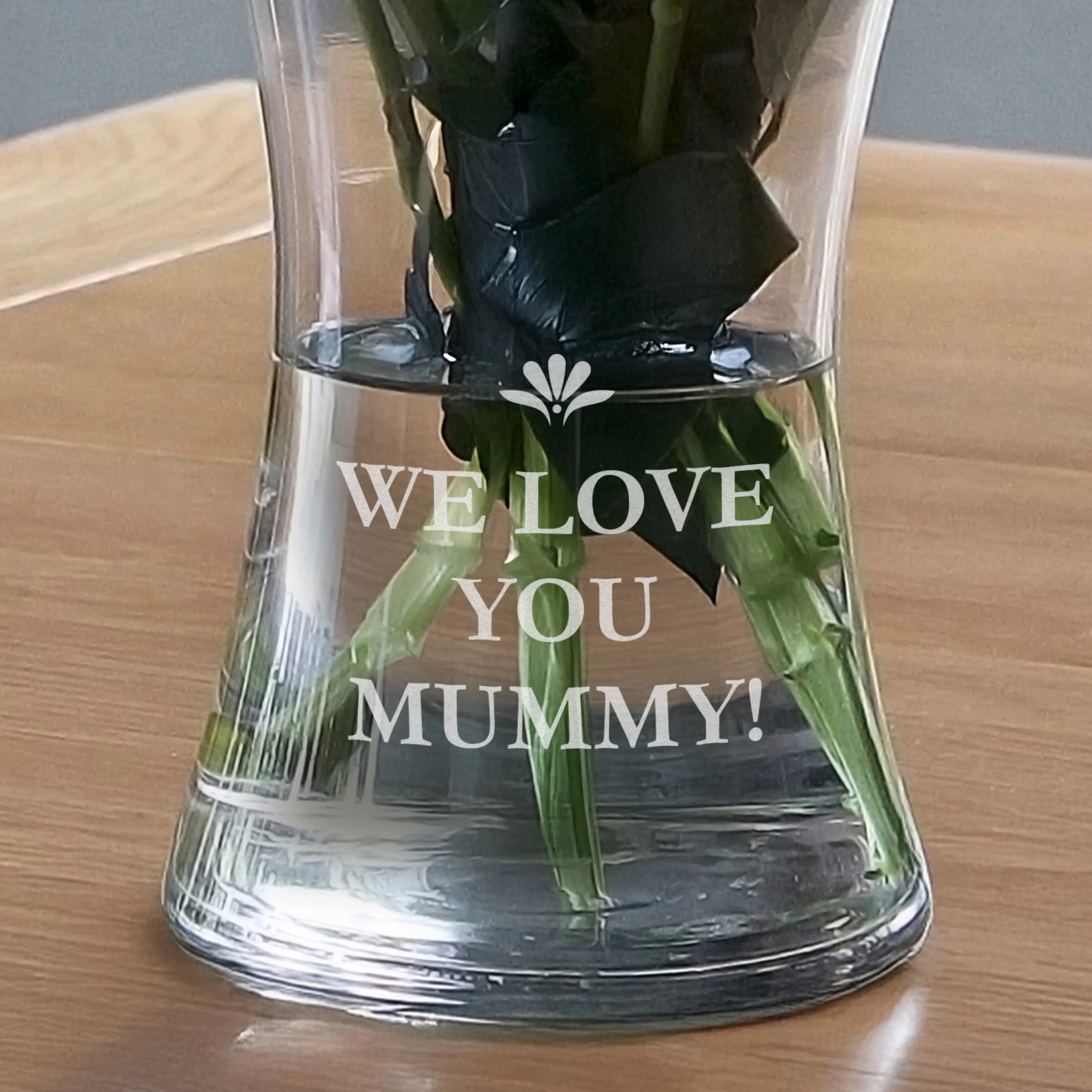 Personalised Waisted Glass Vase - Image 3