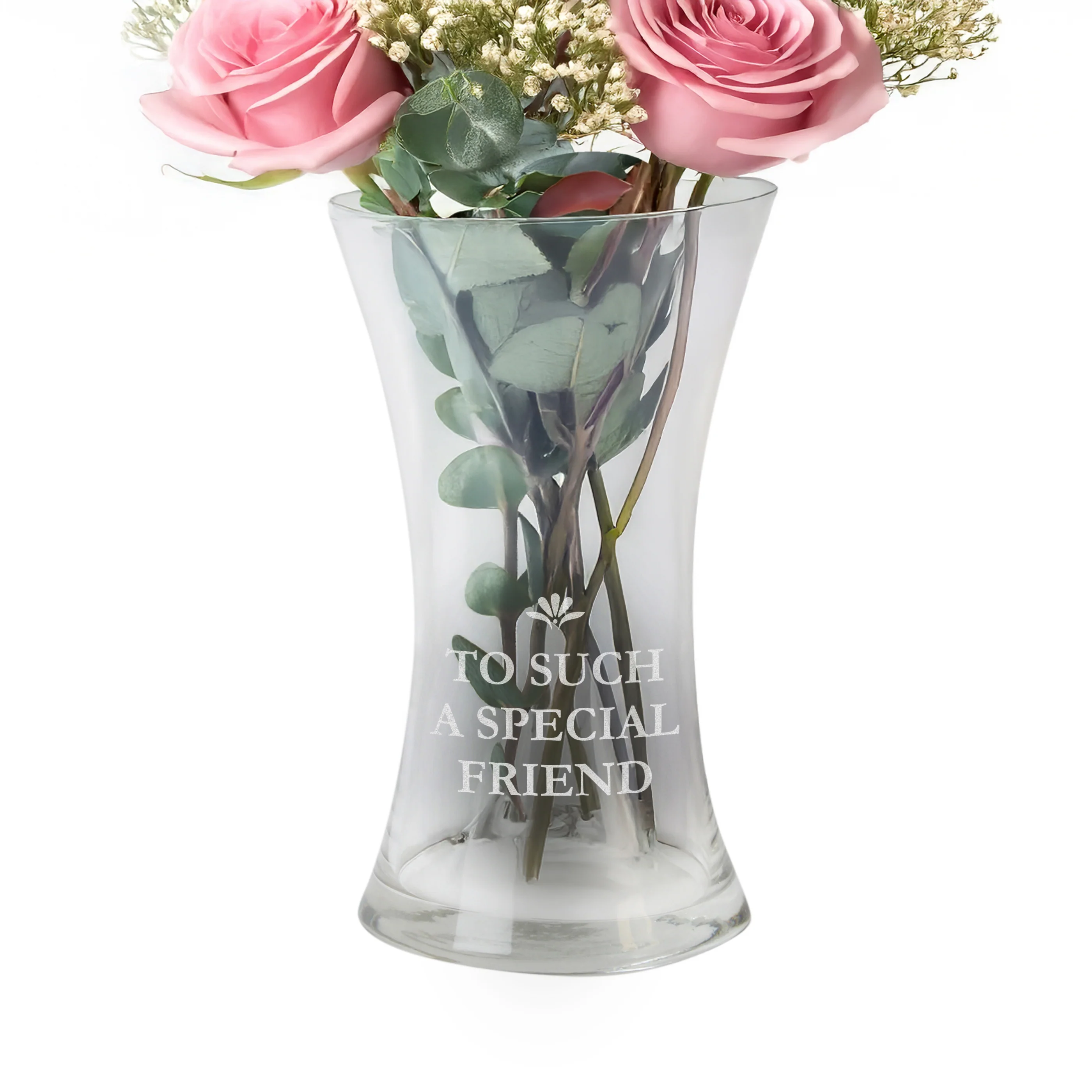 Personalised Waisted Glass Vase - Image 4