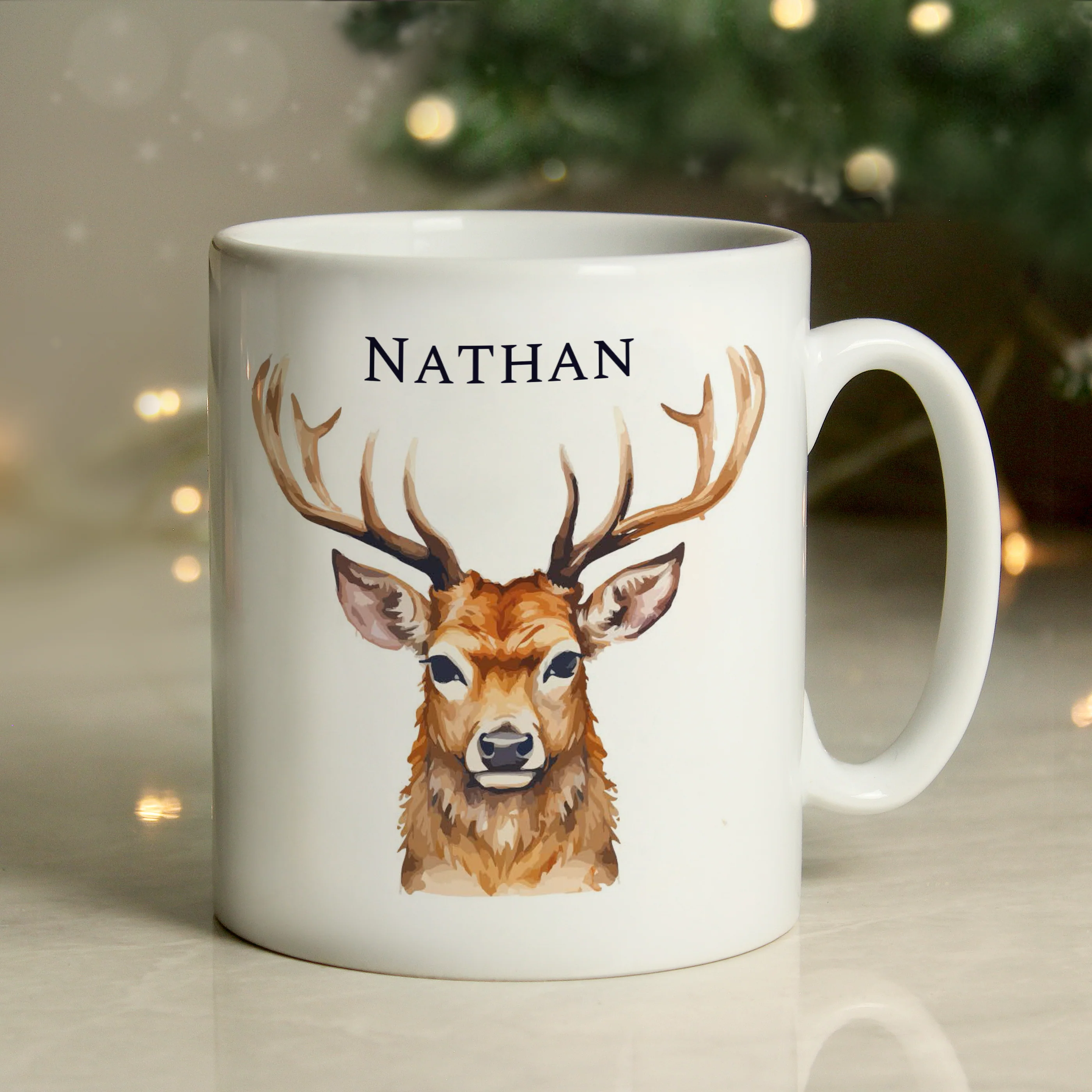 Personalised Watercolour Stag Mug - Image 3