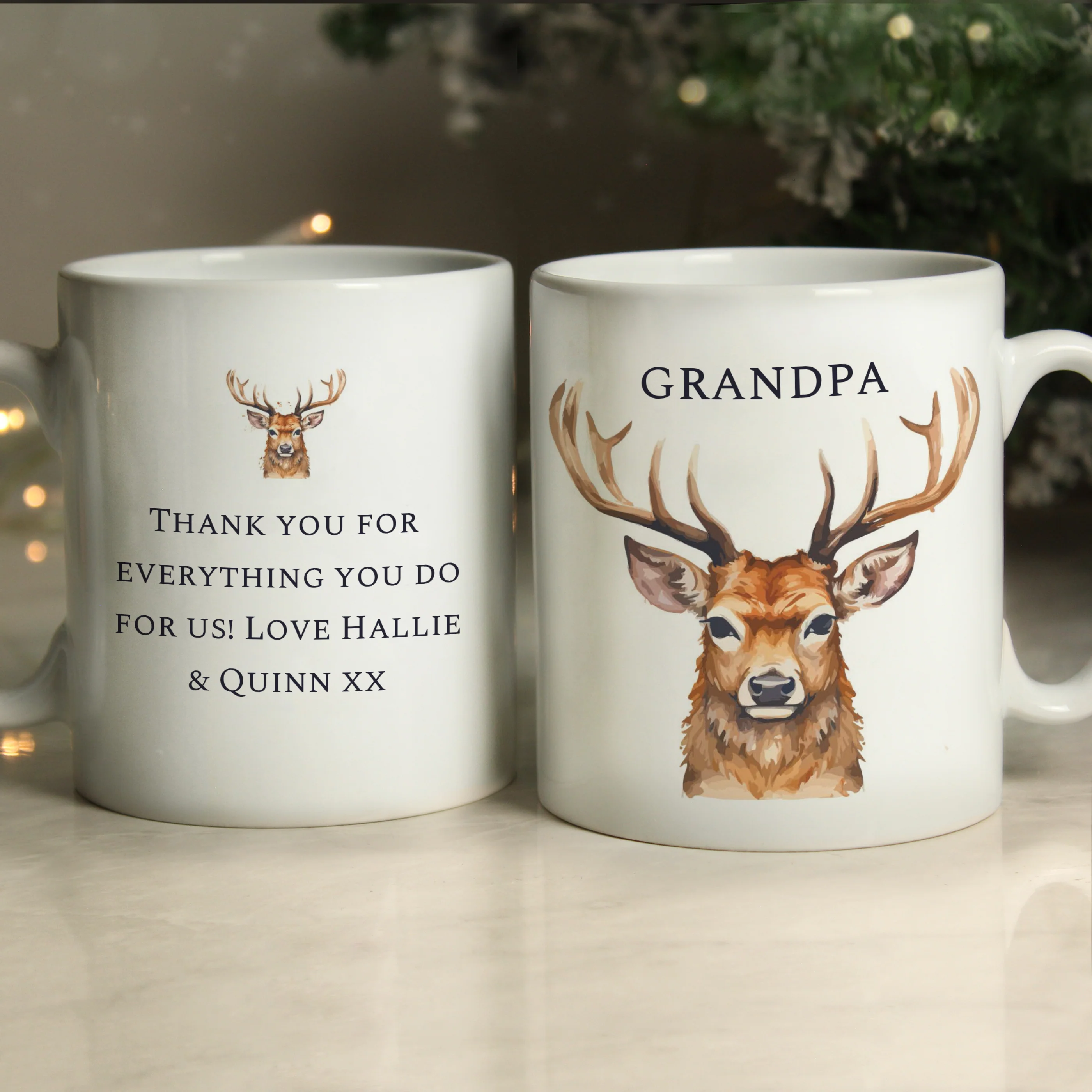 Personalised Watercolour Stag Mug - Image 4