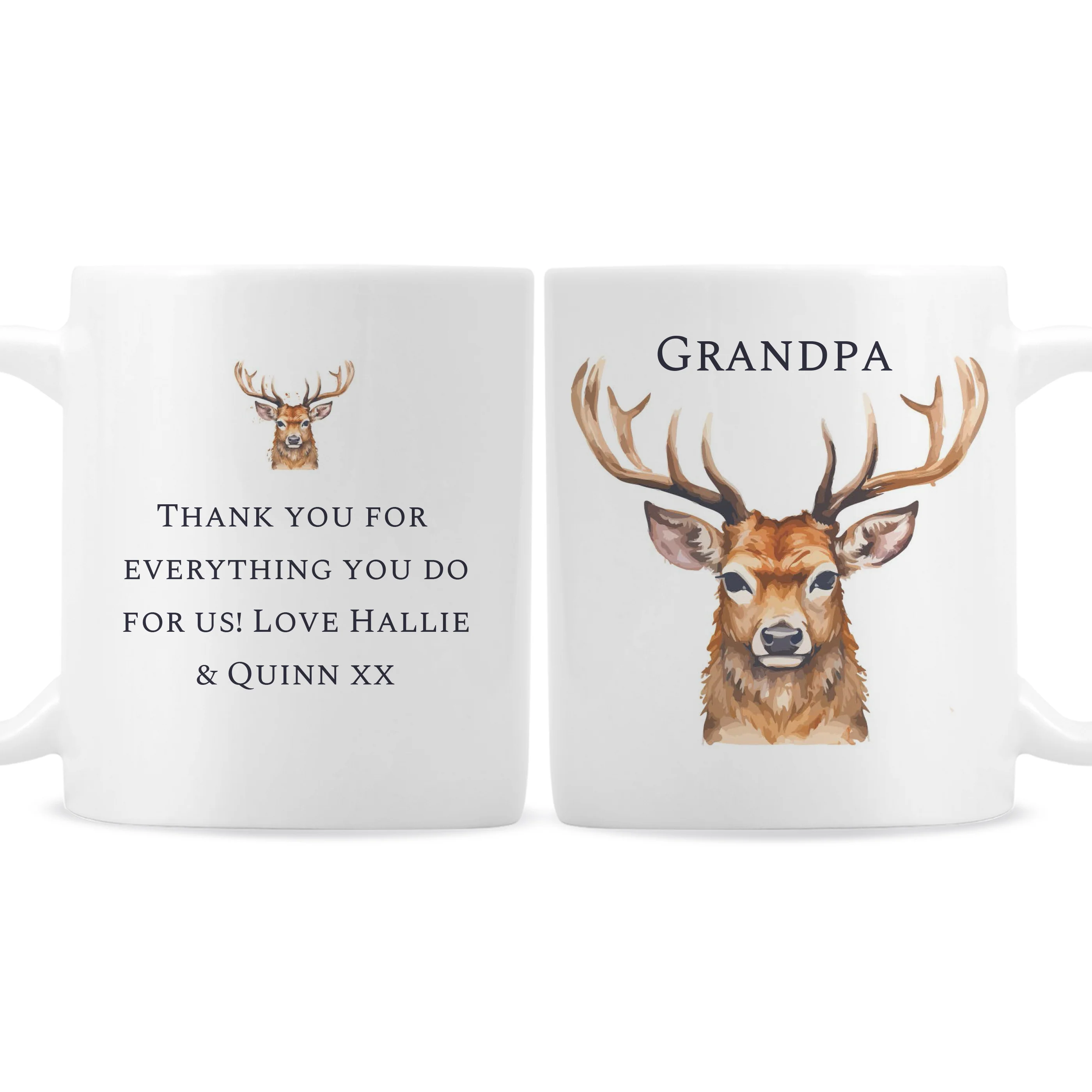 Personalised Watercolour Stag Mug - Image 5