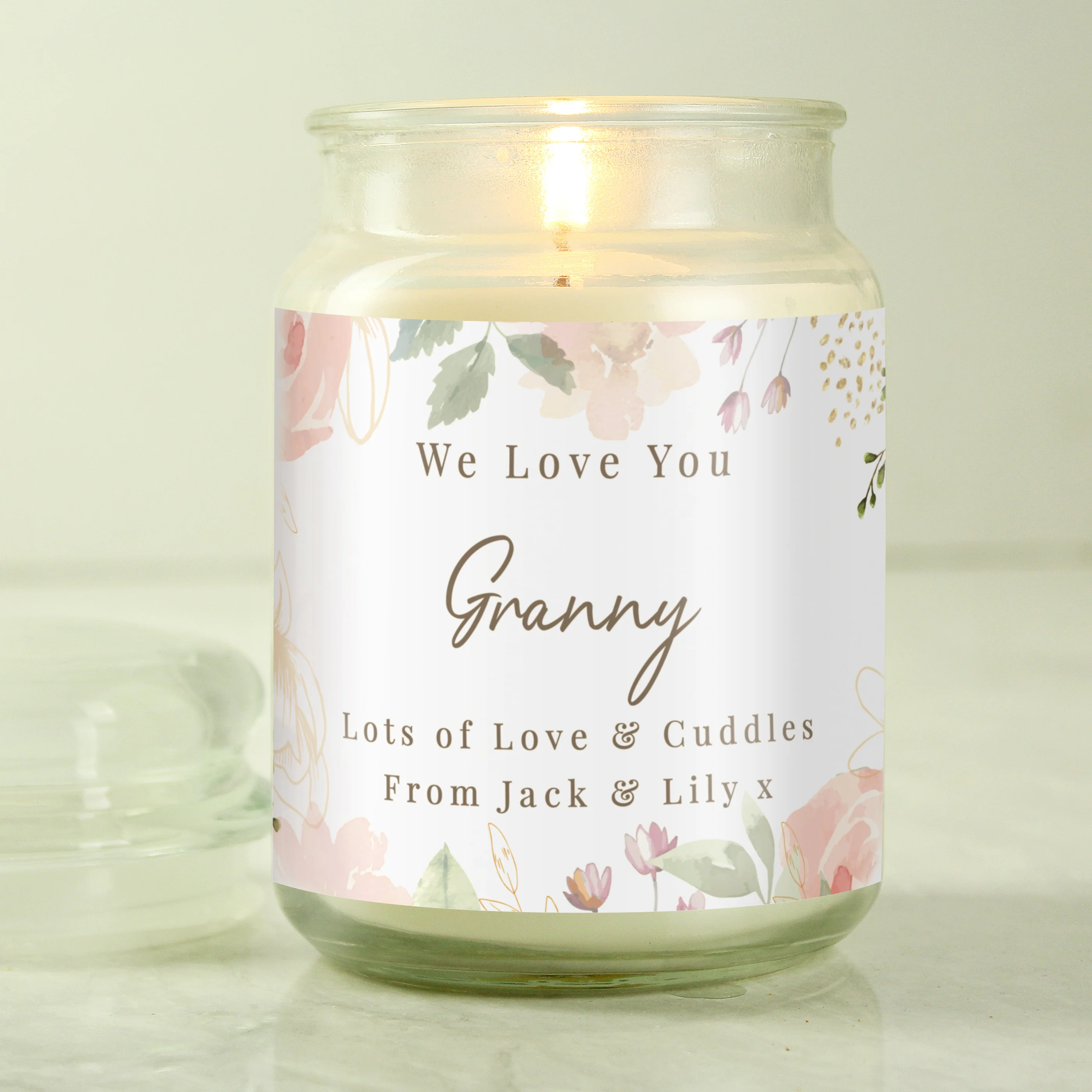 Personalised Wedding Large Candle Jar - Image 4