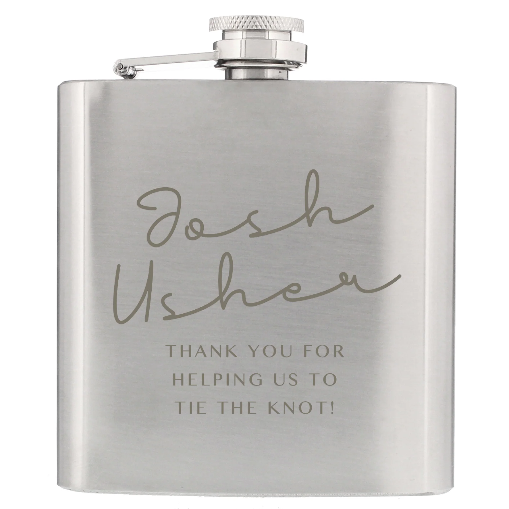 Personalised Wedding Party Hip Flask - Image 5