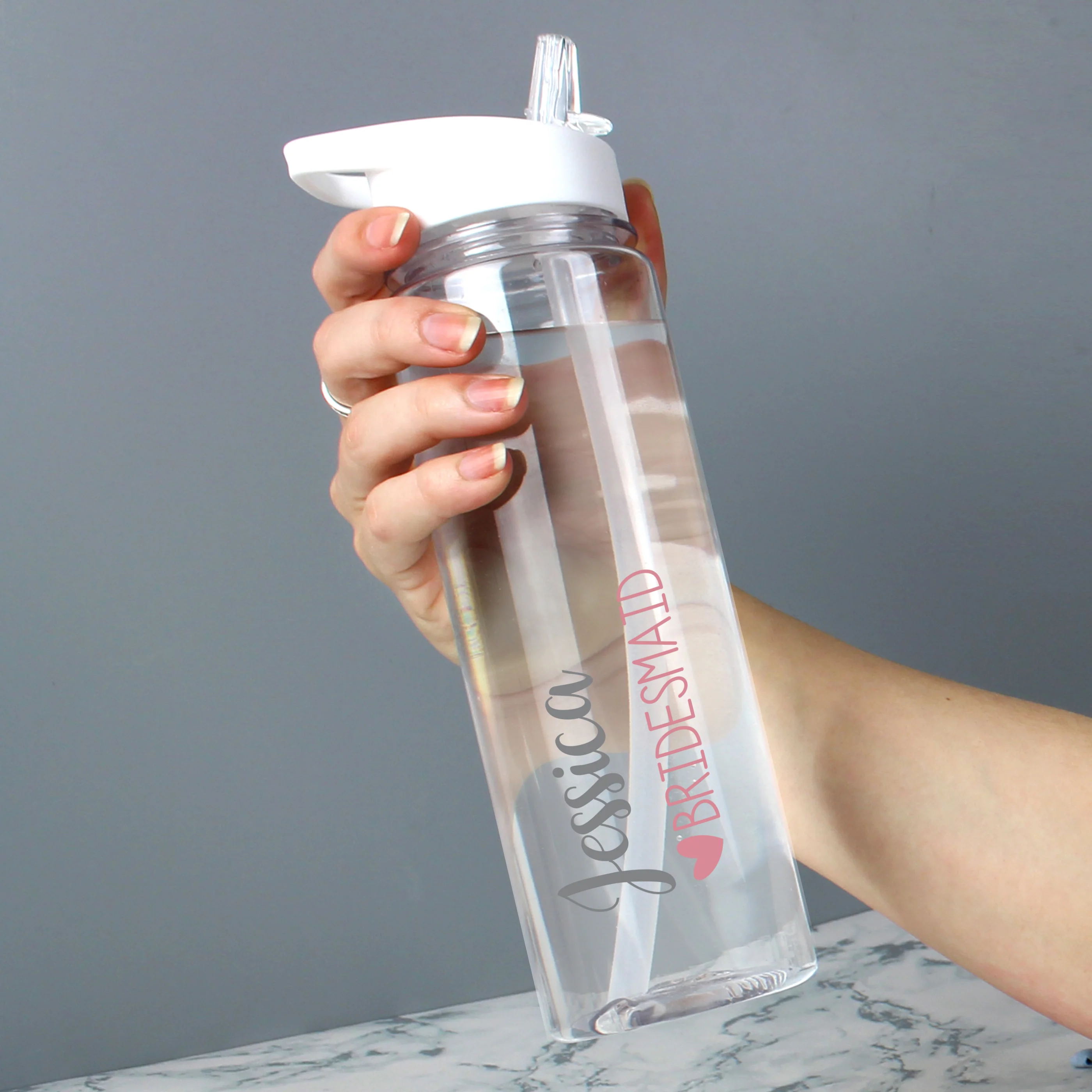 Personalised Wedding Party Water Bottle - Image 3