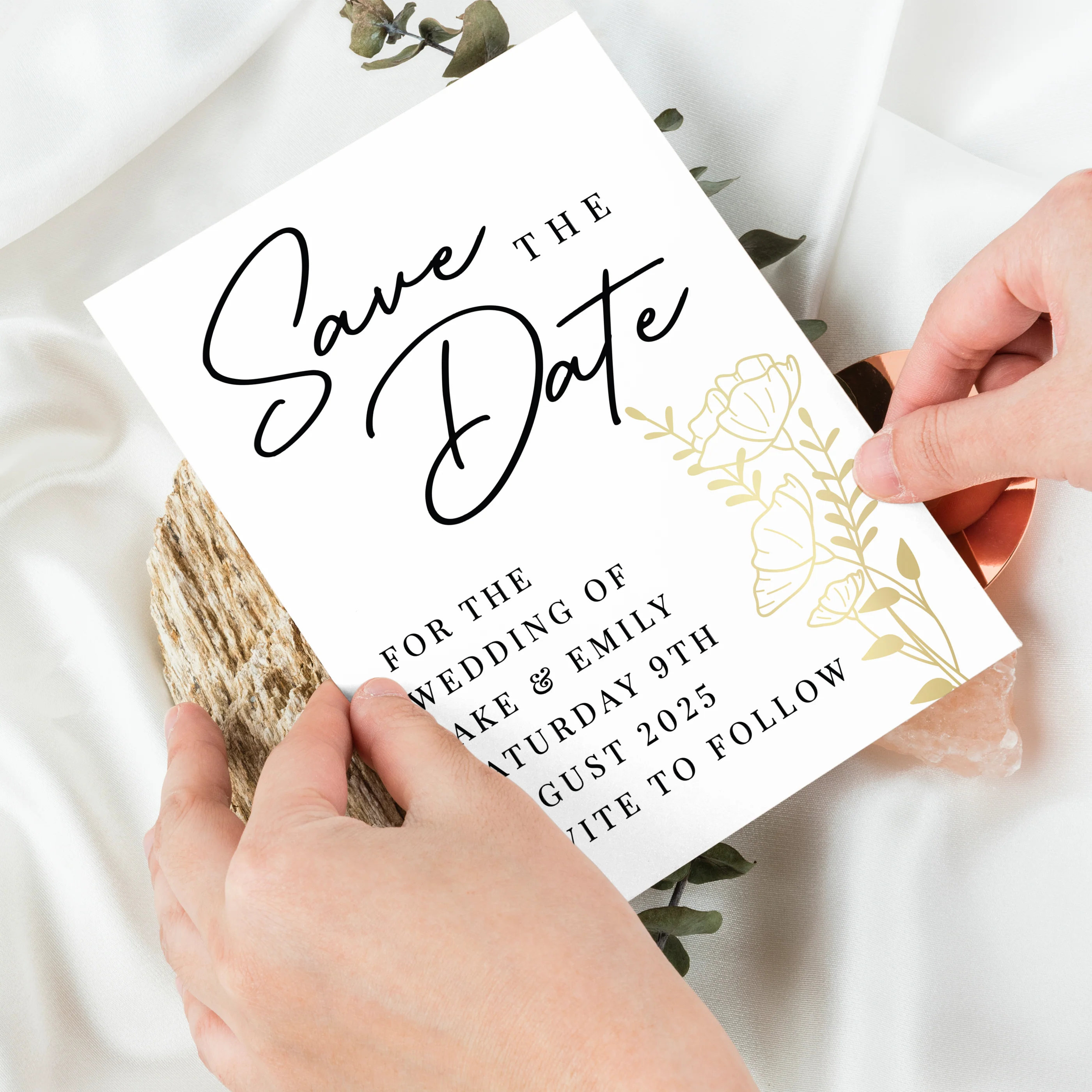 Personalised Wedding Save the Dates Pack of 36 - Image 4