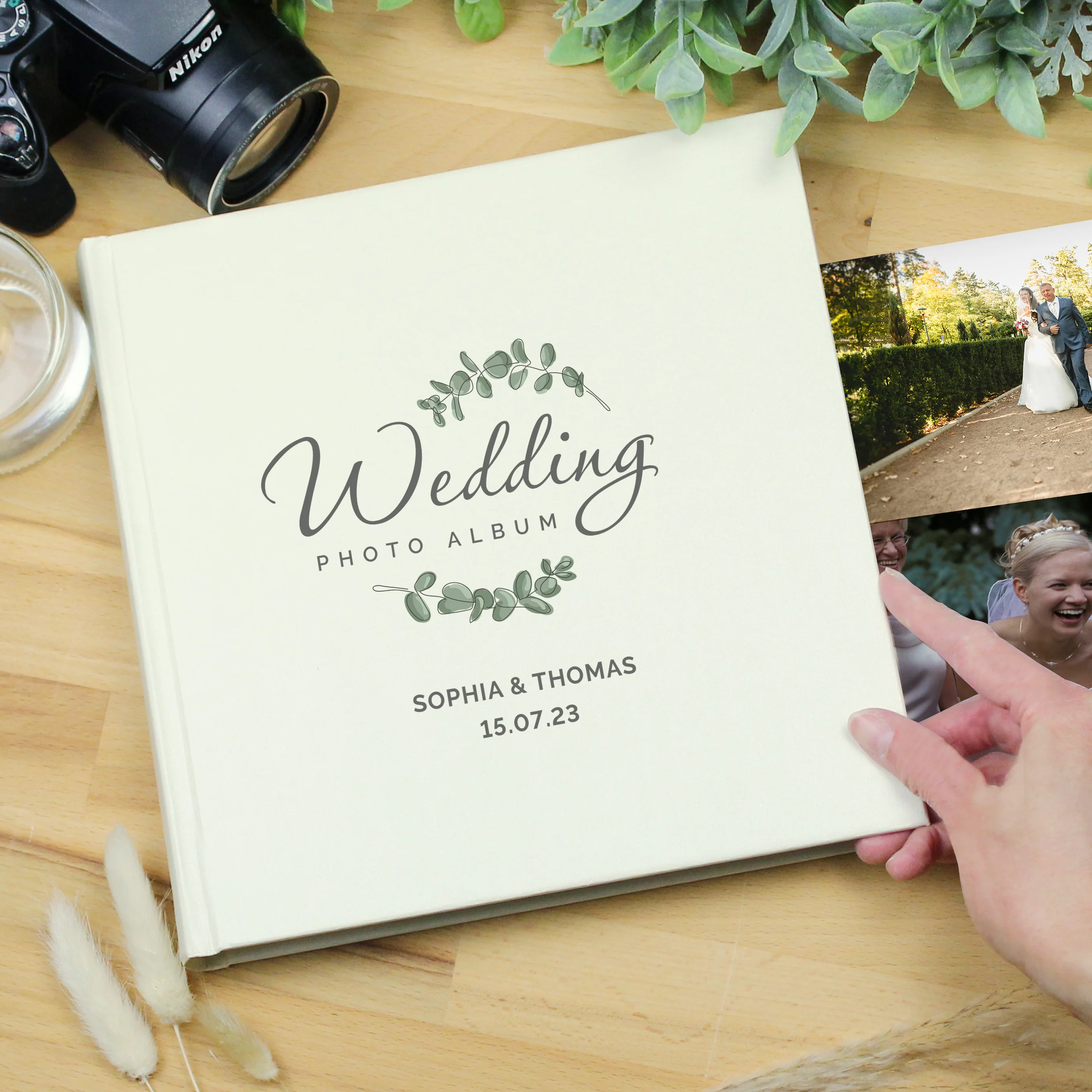 Personalised Wedding Square Photo Album - Image 2