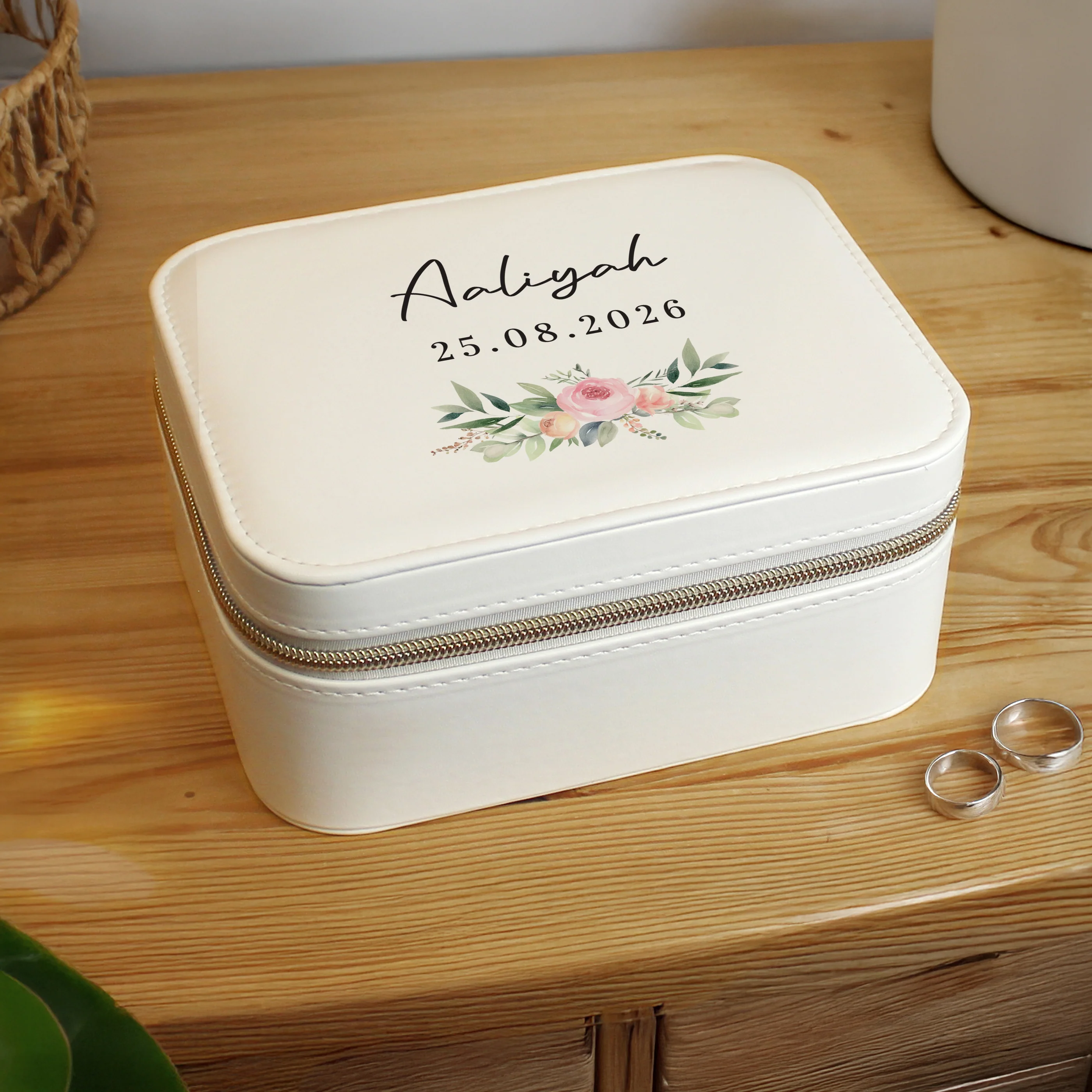 Personalised Wedding Travel Jewellery Box - Image 2