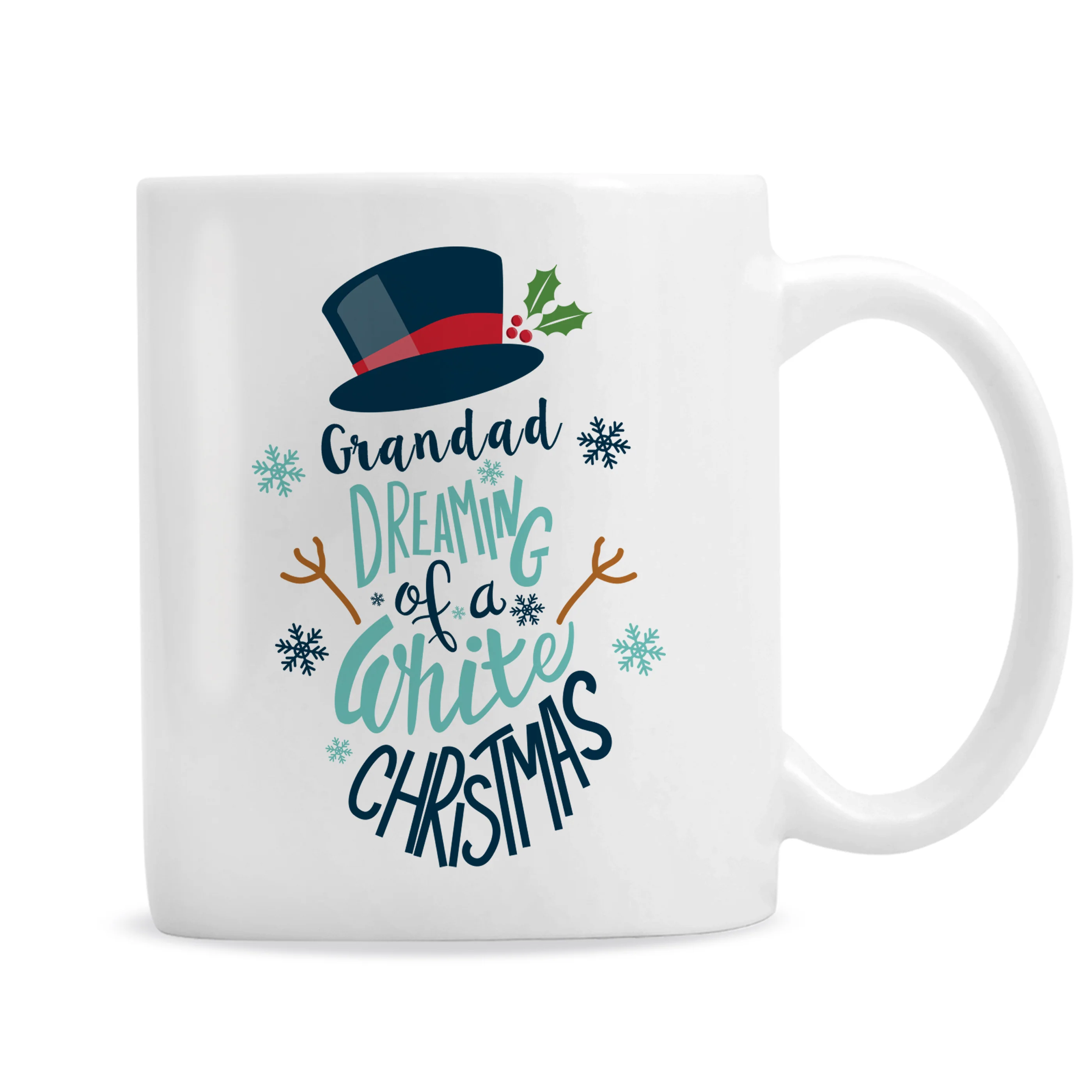 Personalised White Christmas Mug - Image 5