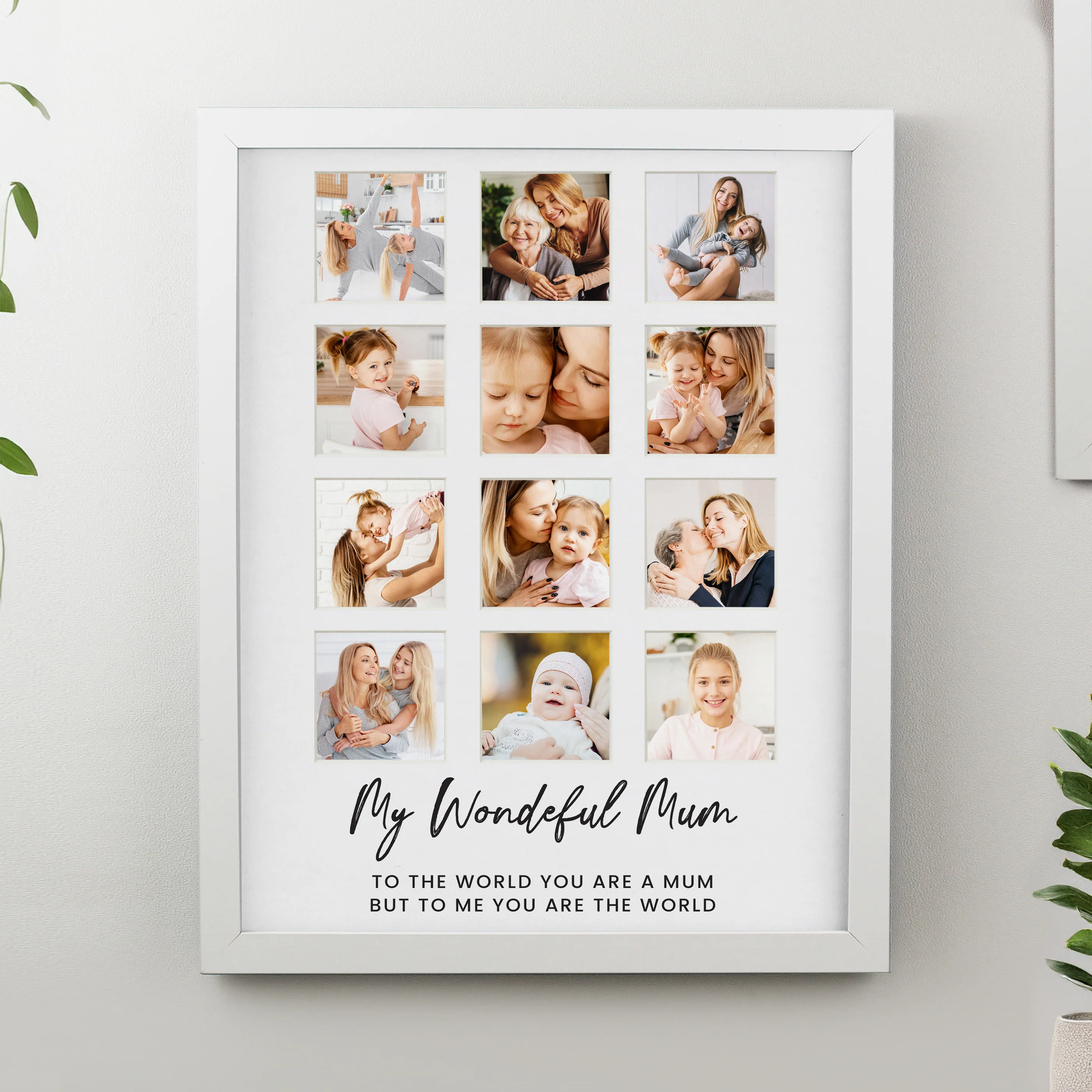Personalised White Multi Photo Frame - Image 3