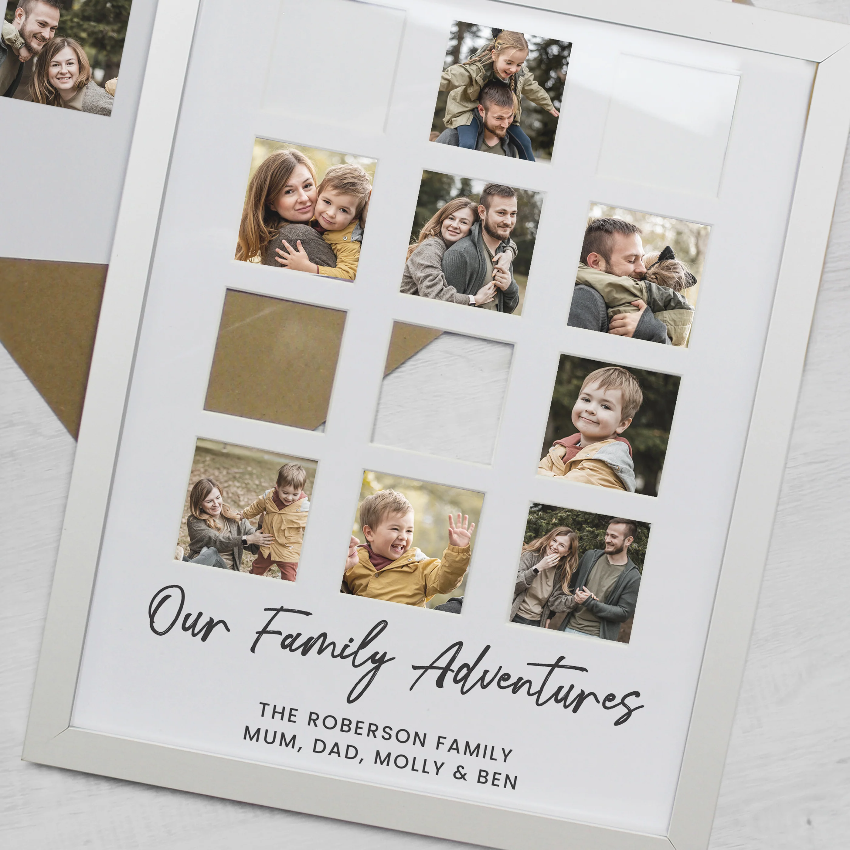 Personalised White Multi Photo Frame - Image 4