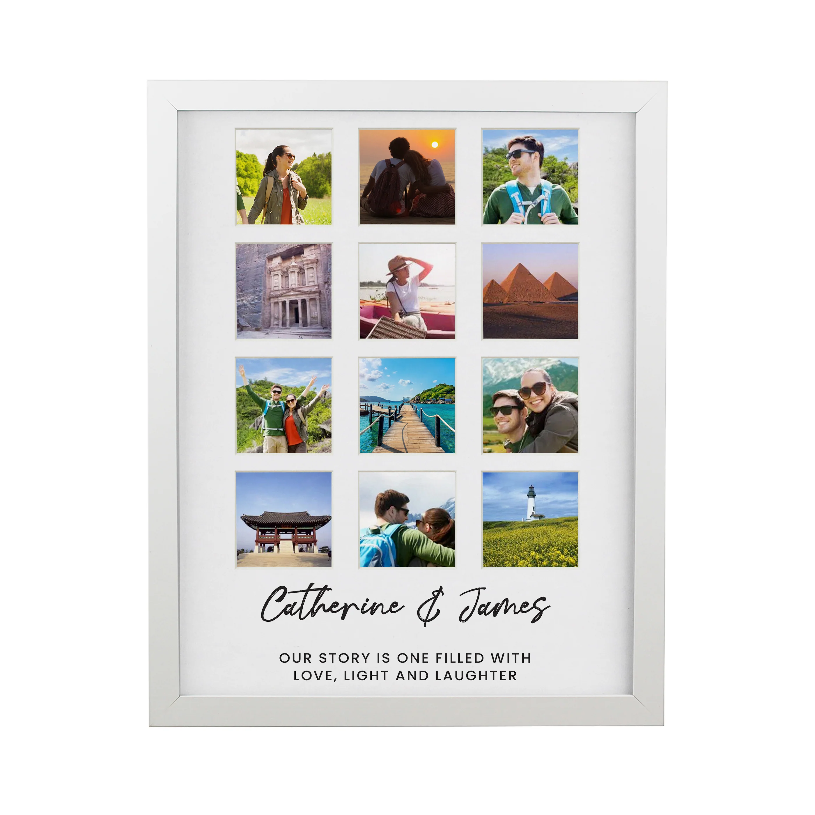 Personalised White Multi Photo Frame - Image 5