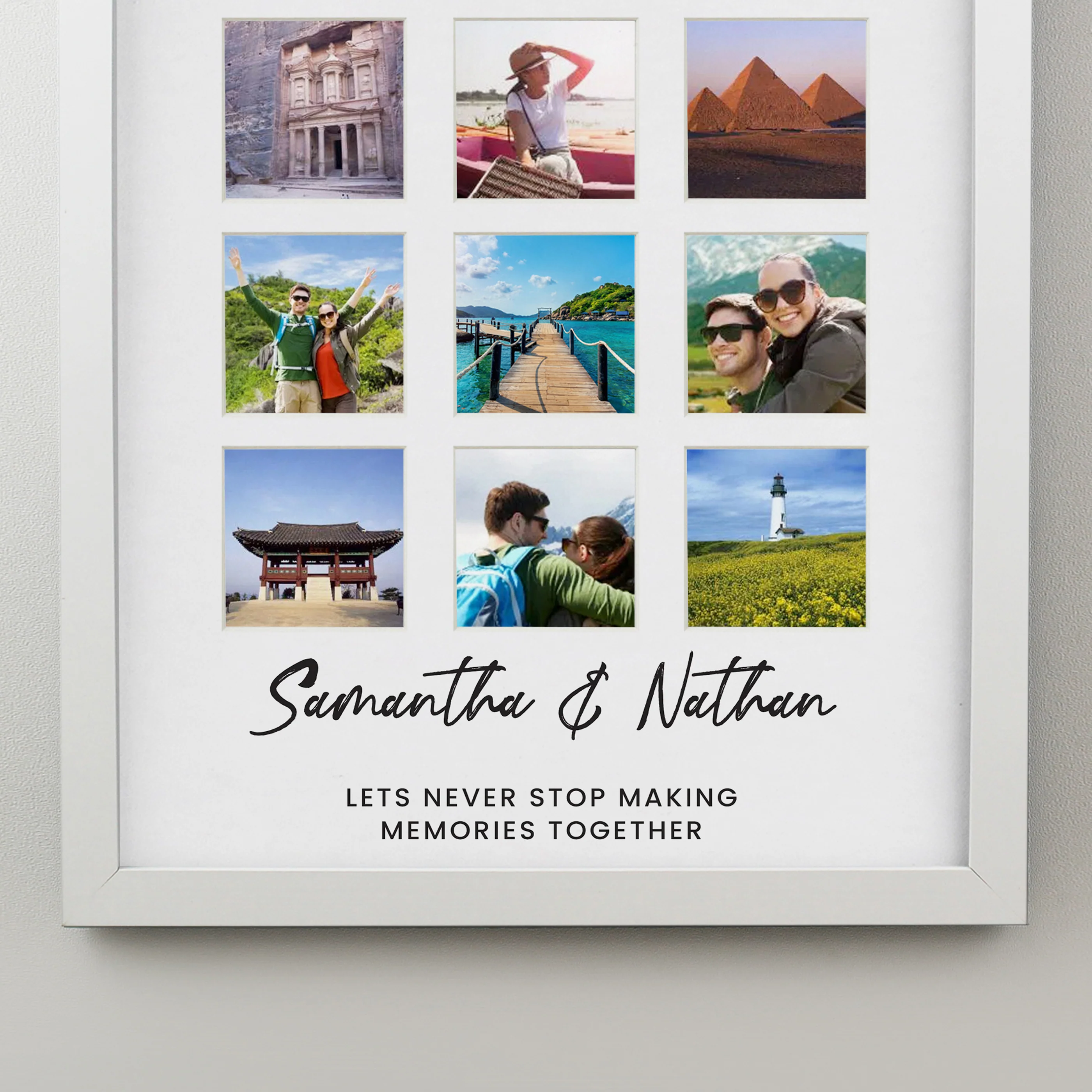 Personalised White Multi Photo Frame - Image 6