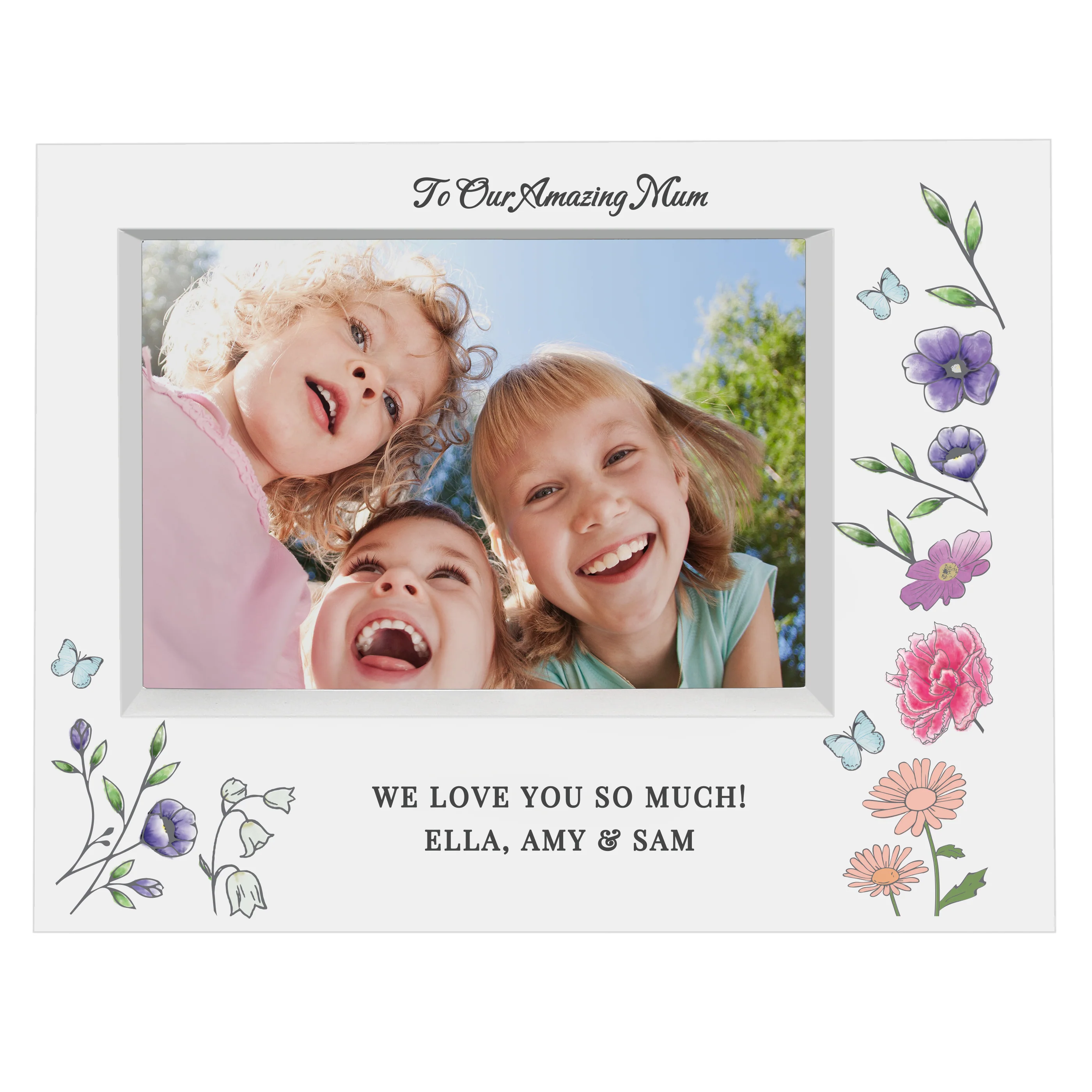 Personalised Wild Flowers Box Photo Frame - Image 5