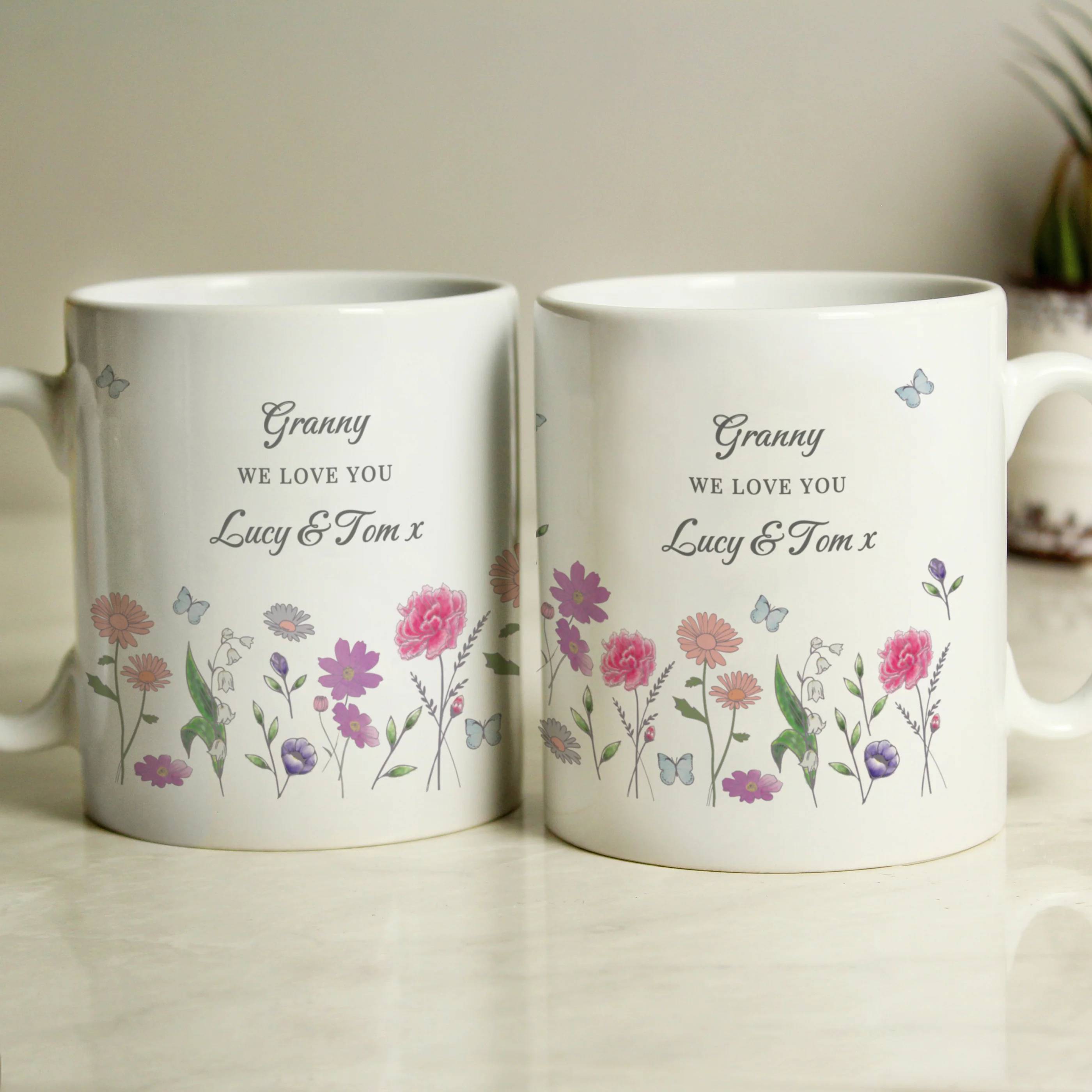 Personalised Wild Flowers Mug - Image 4
