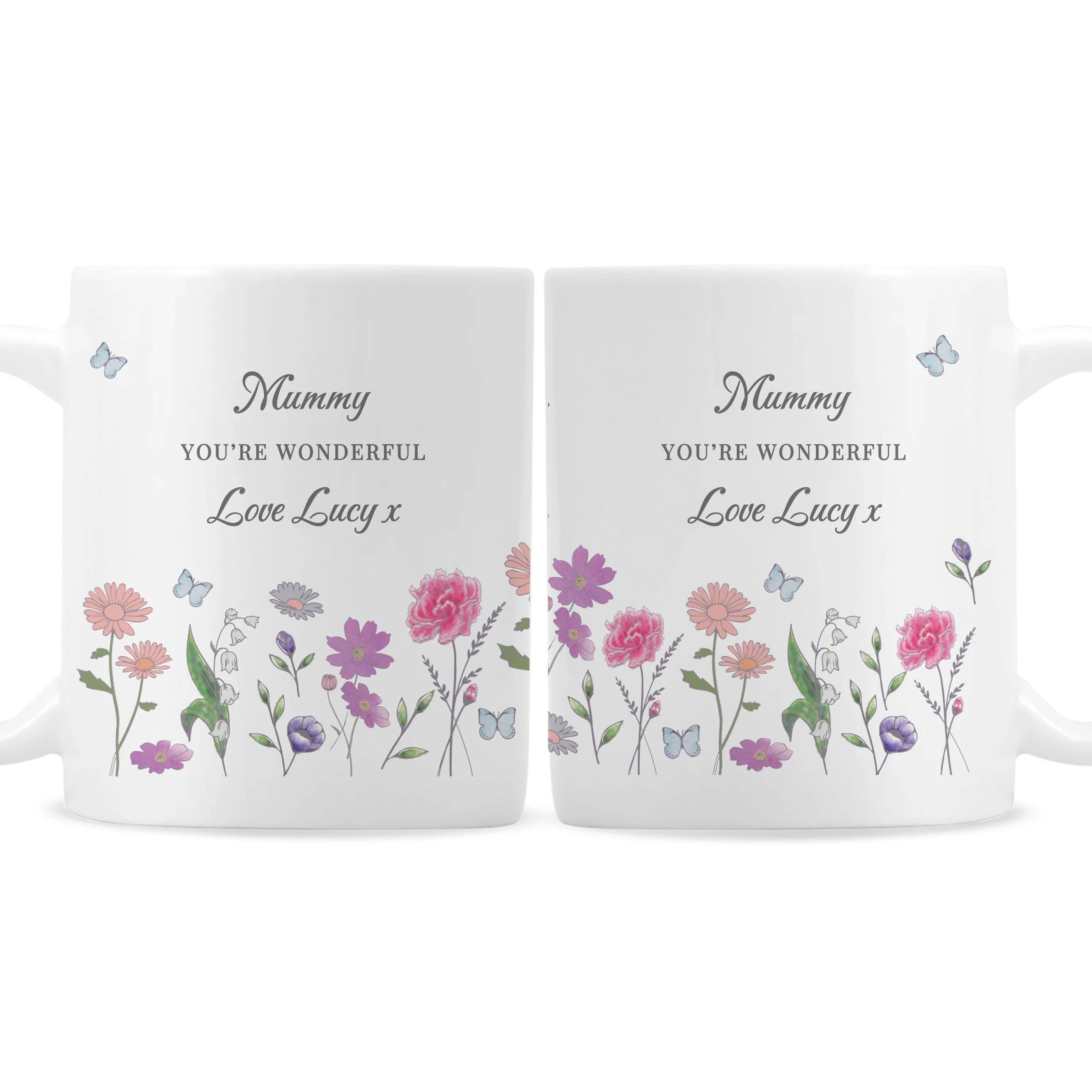 Personalised Wild Flowers Mug - Image 5