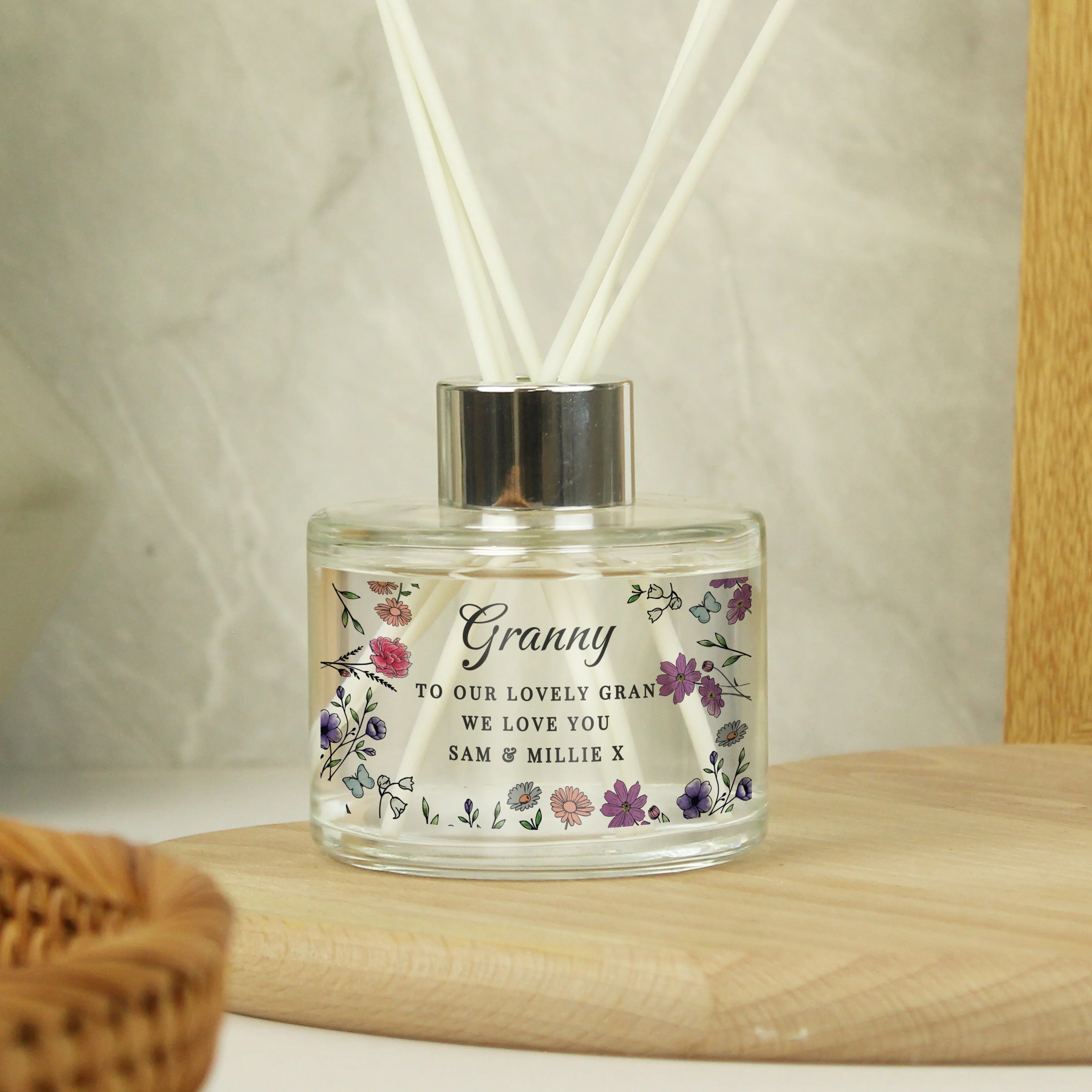 Personalised Wild Flowers Reed Diffuser - Image 4