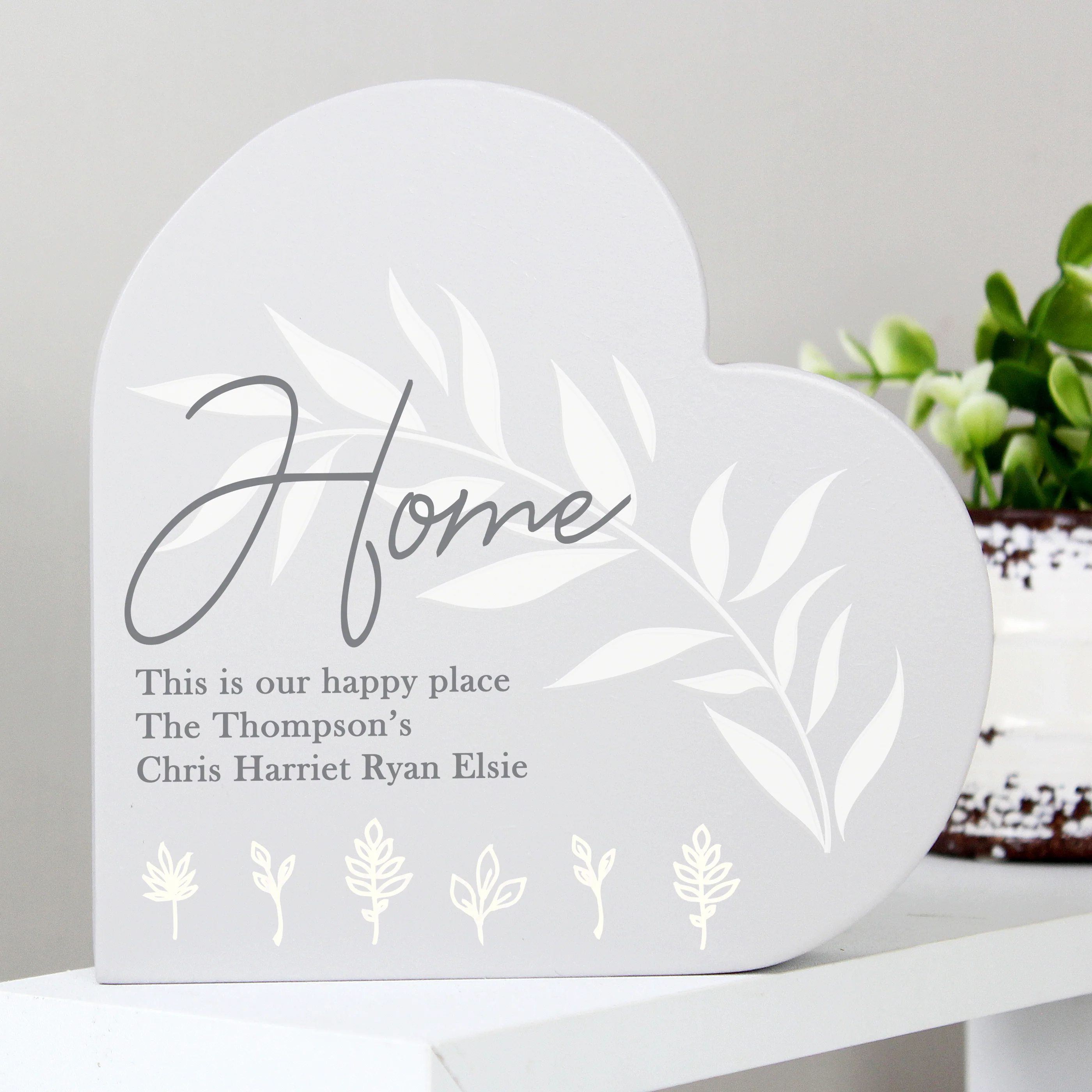 Personalised Wooden Heart Ornament - Image 2